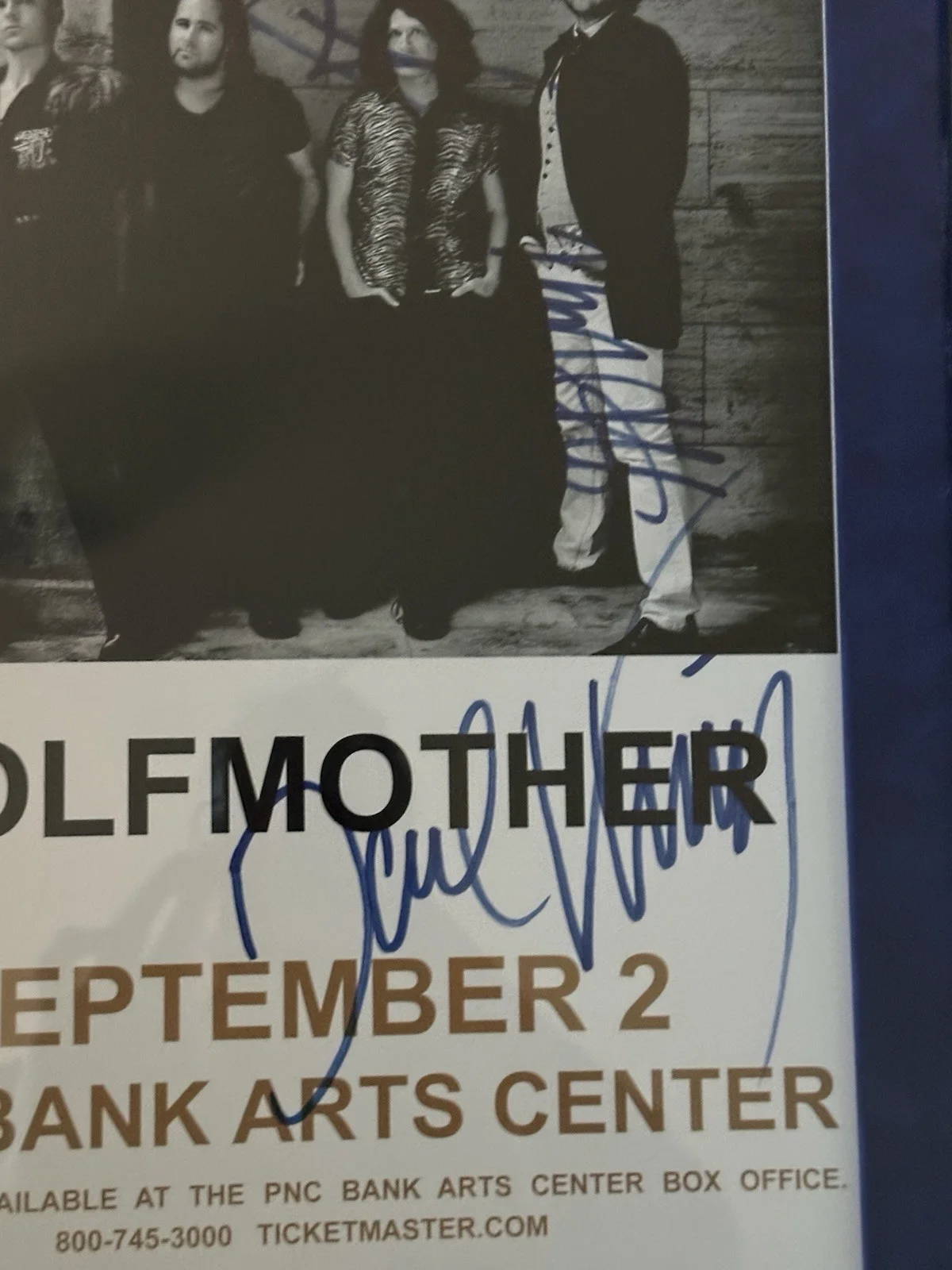 Brandon Flowers, Ronnie Vannucci Jr — The Killers Show Poster Signed By Band Flowers Keuning Stoermer Vannucci Framed, изображение 3