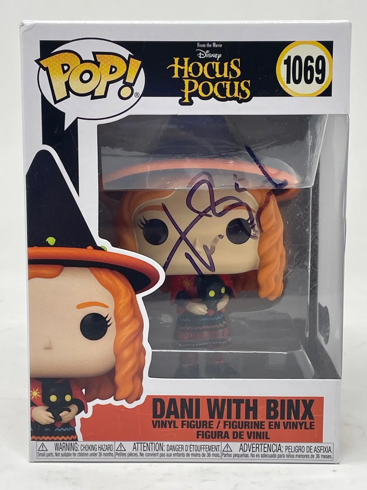 Thora Birch — Thora Birch Signed Hocus Pocus Dani with Binx Funko Pop #1069 Autograph BAS COA, image 2
