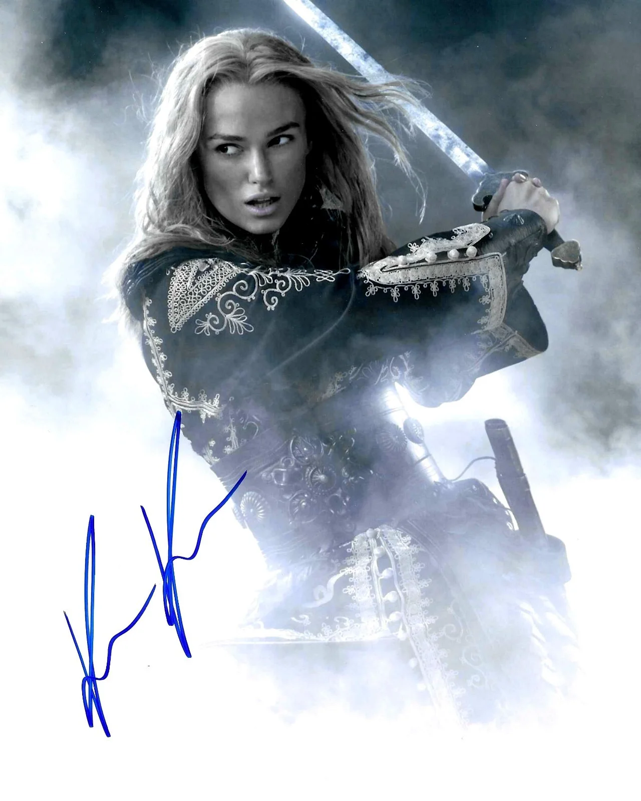 Keira Knightley — Keira Knightley Autographed "Pirates Of The Caribbean" 8 x 10 color Photo
