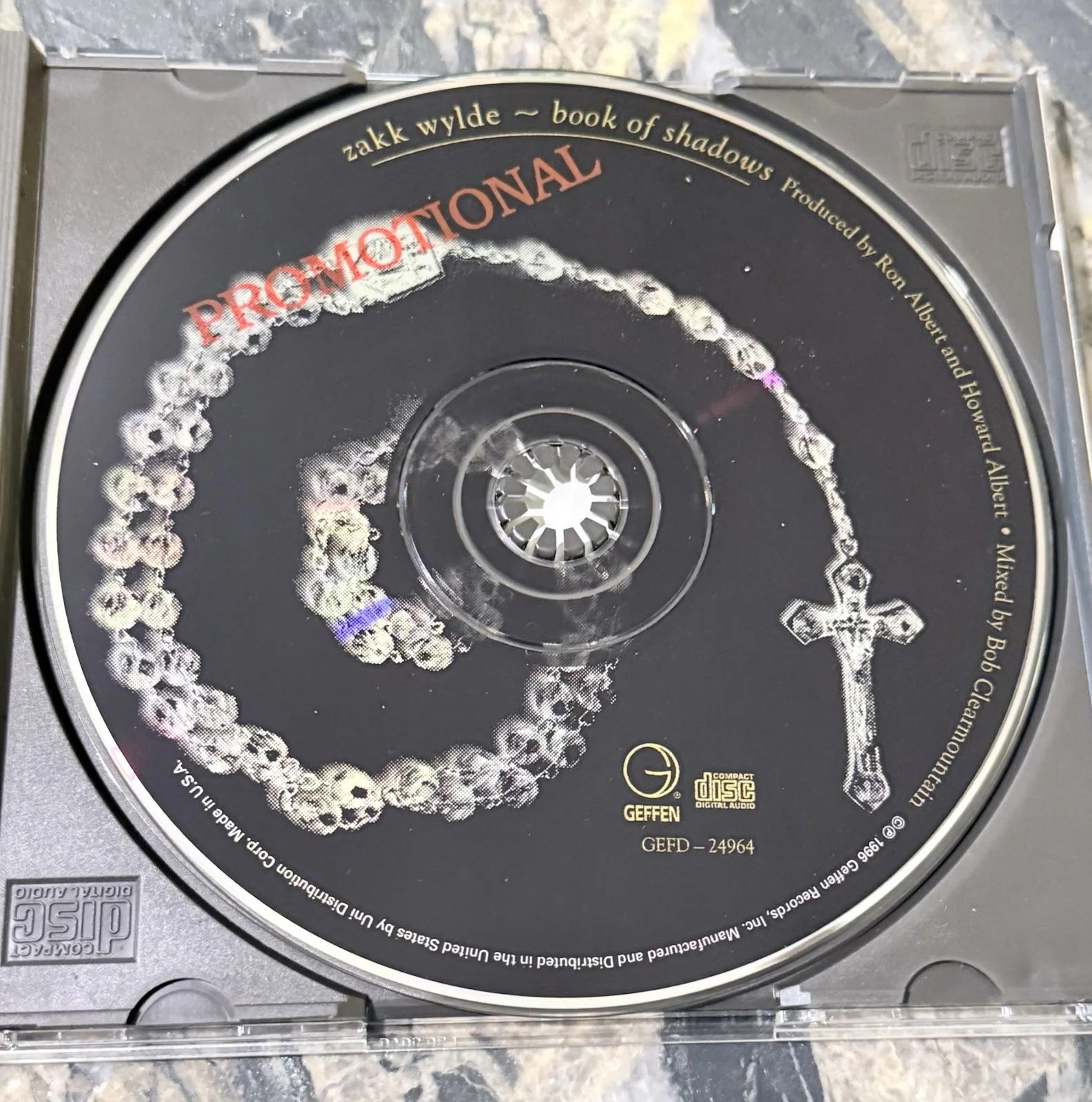 Zakk Wylde Book of Shadows Promo CD Signed Insert Autograph 1996 Geffen, image 5