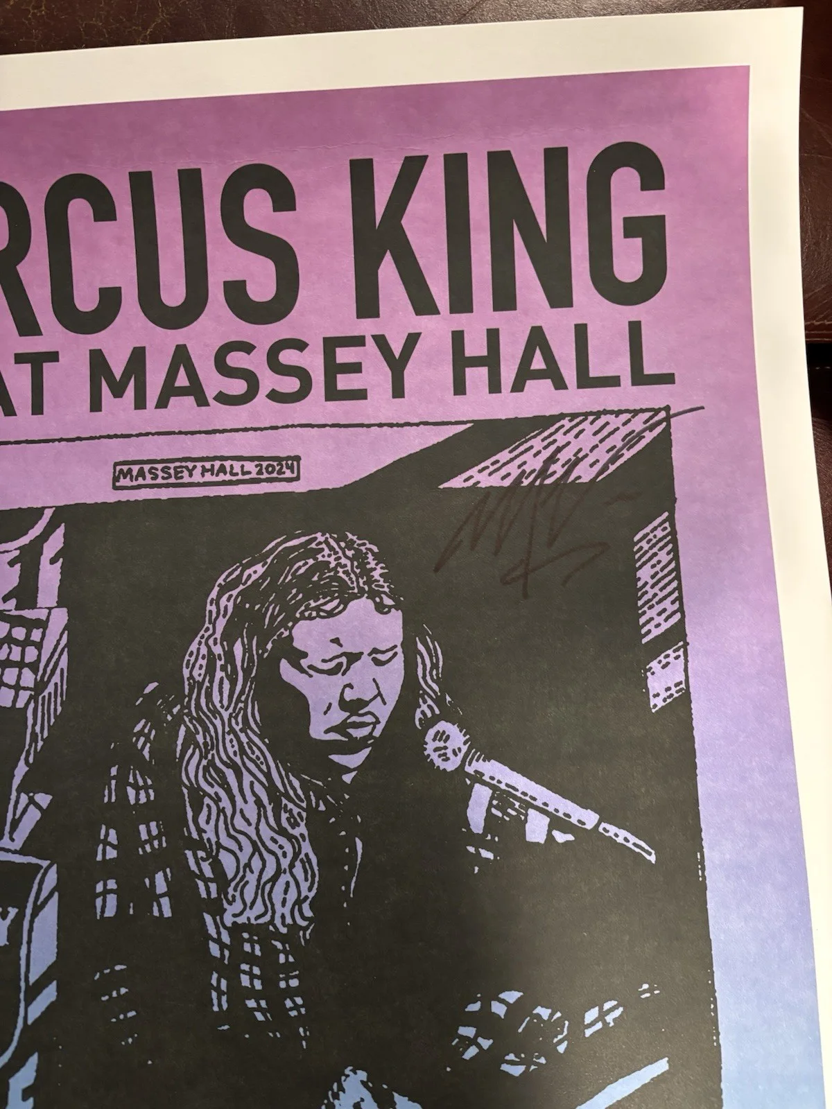 Marcus King Signed Massey Hall Poster Toronto, image 2