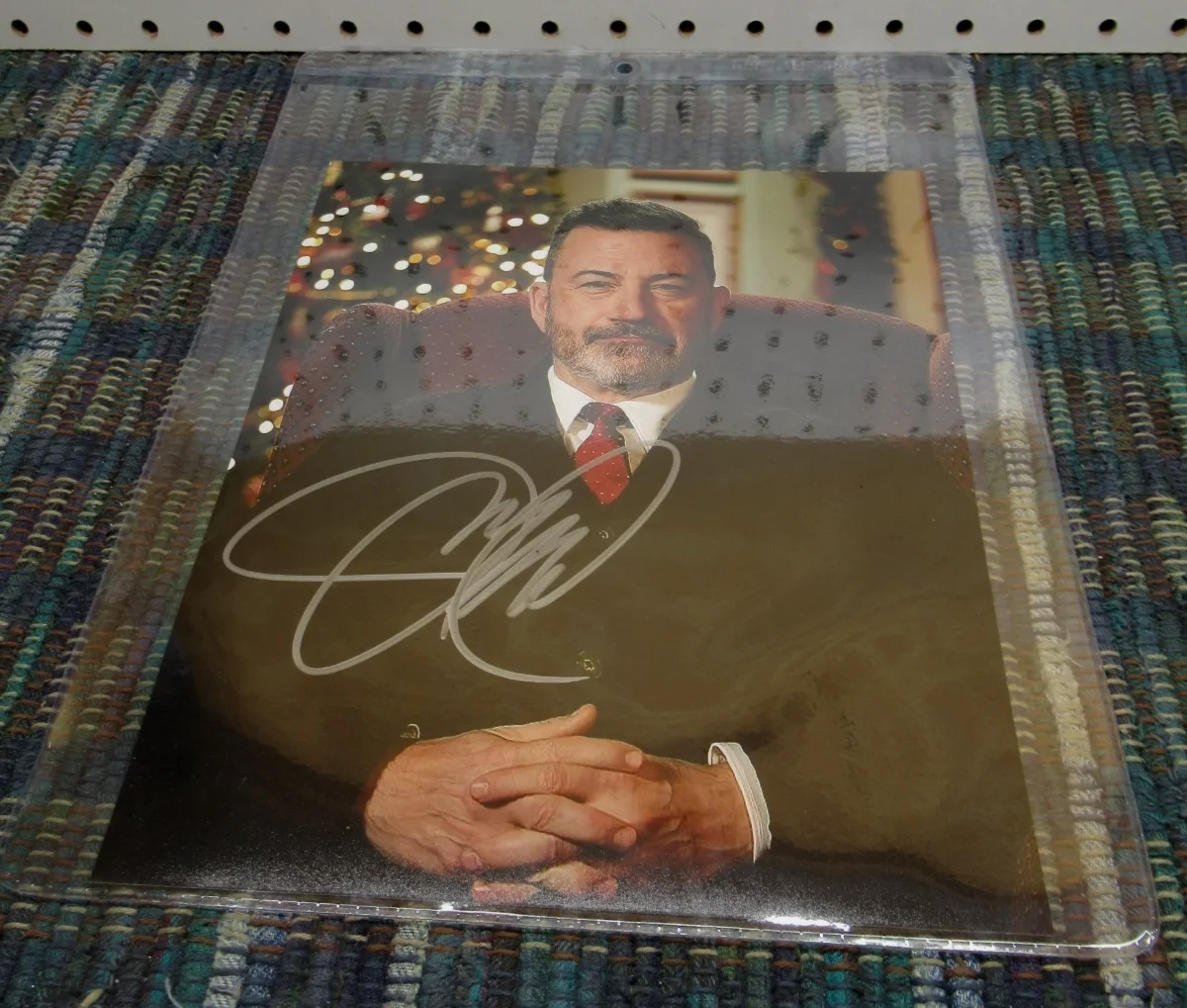 JIMMY KIMMEL — JIMMY KIMMEL LATE NIGHT TV HOST AUTOGRAPHED 8x10 PHOTO - W/COA, AND SLEEVE, изображение 5