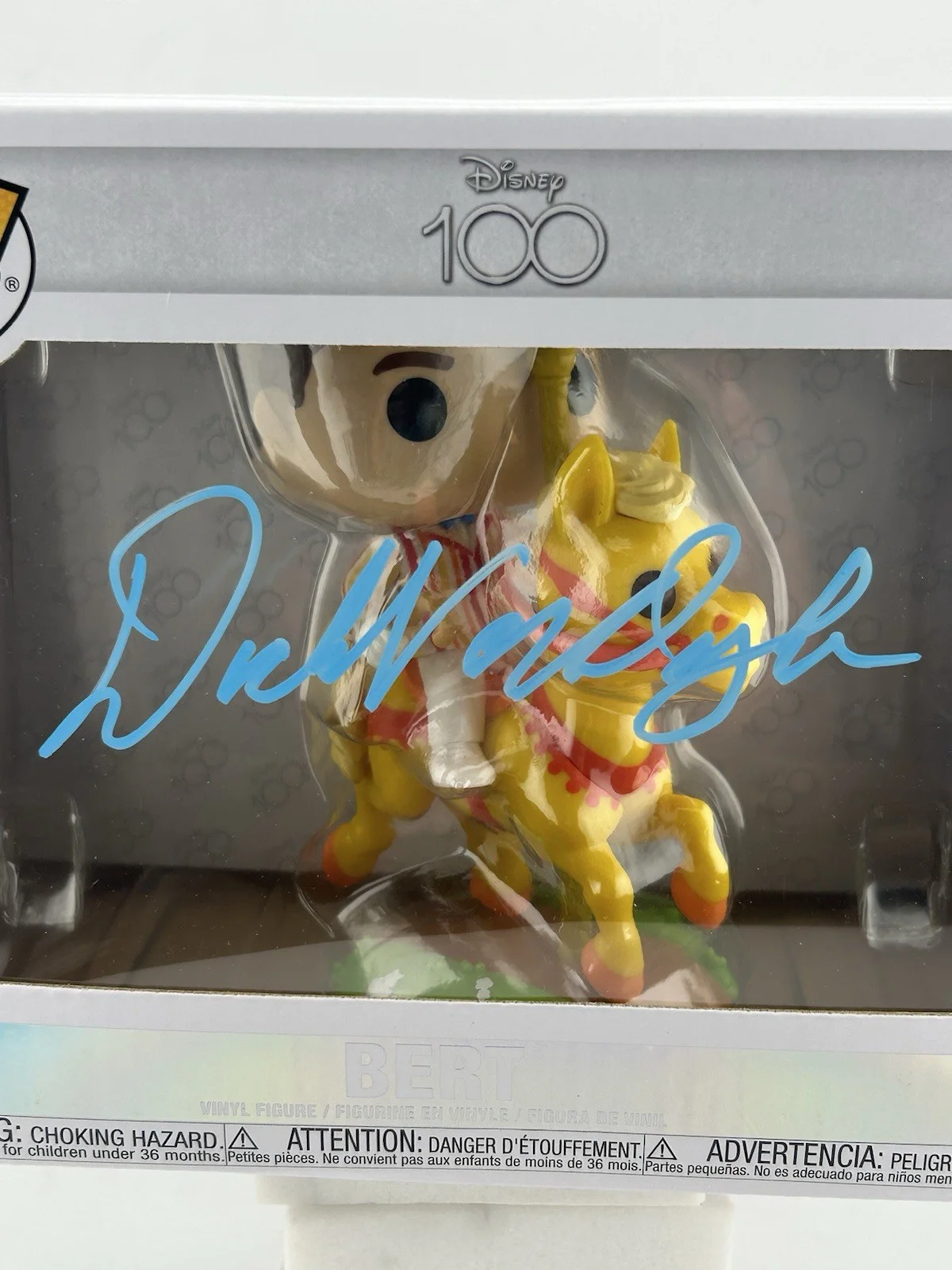 Dick Van Dyke — Dick Van Dyke autographed signed Funko Pop 299 Bert Marry Poppins Dual Cert Teal, image 2