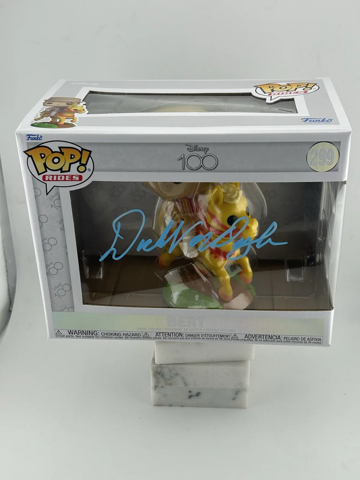 Dick Van Dyke — Dick Van Dyke autographed signed Funko Pop 299 Bert Marry Poppins Dual Cert Teal, image 3
