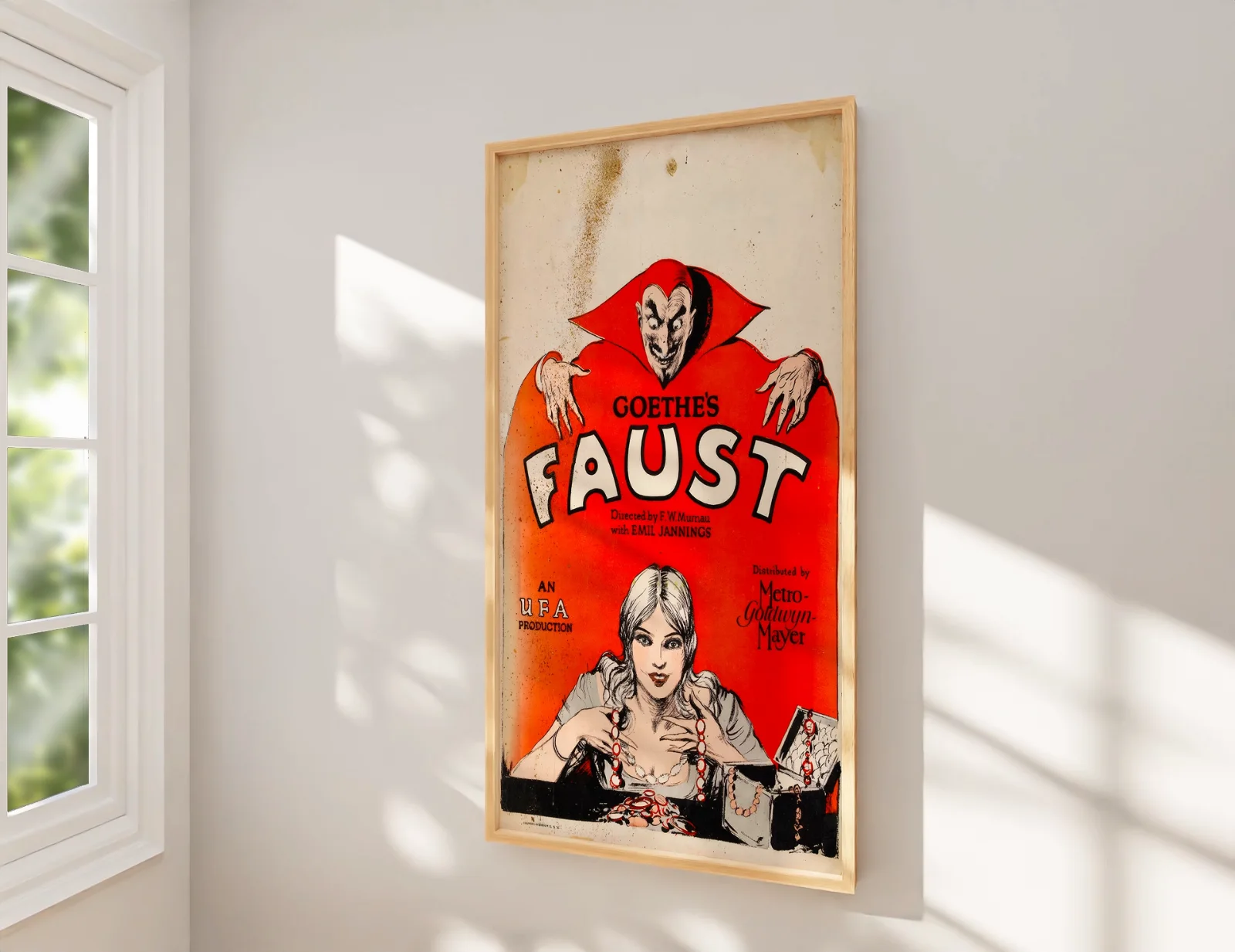 Faust - 1926 Restored German Silent Horror / Fantasy Film 50" x 35" Poster, image 2