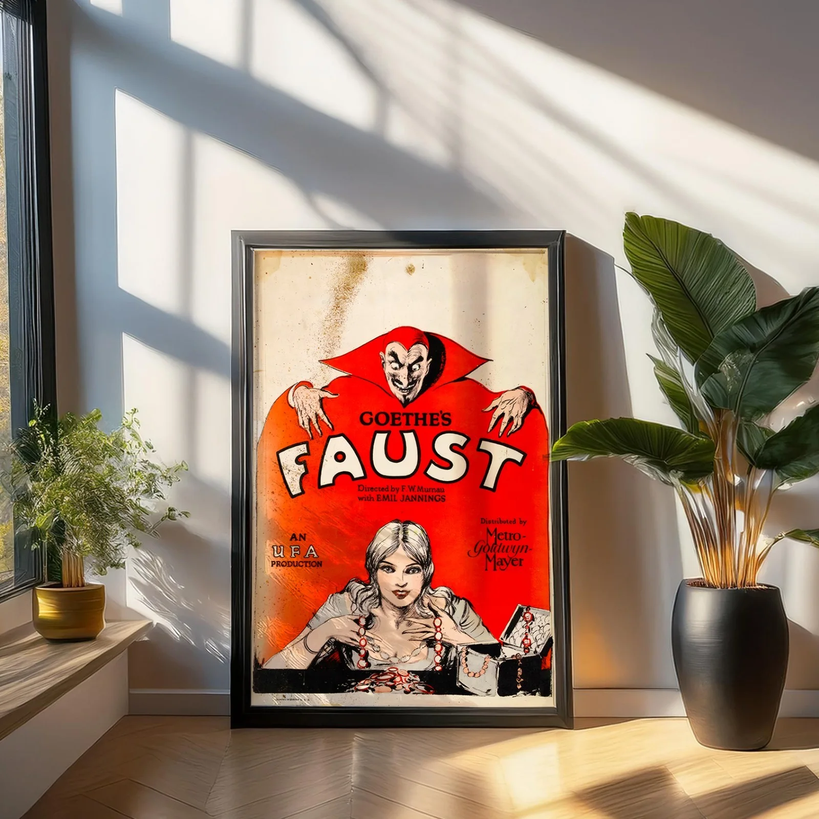 Faust - 1926 Restored German Silent Horror / Fantasy Film 50" x 35" Poster, image 3