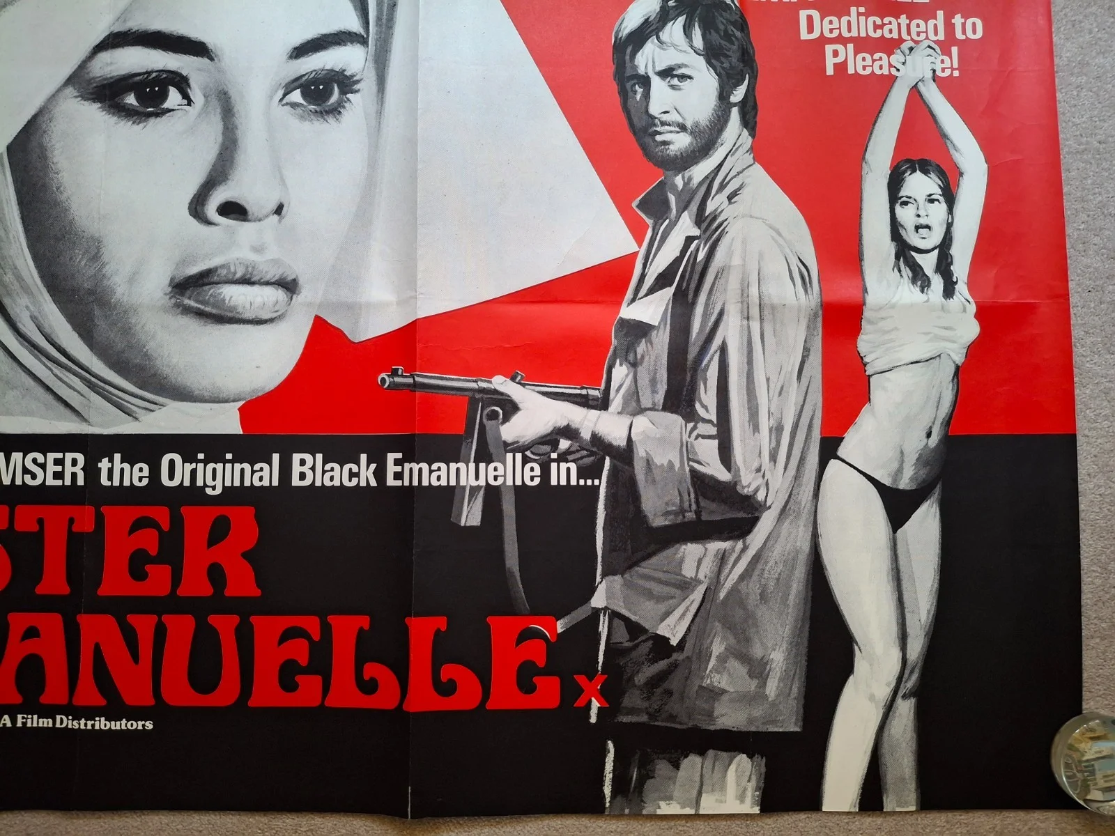 Sister Emanuelle Rare Original Film Cinema Movie Quad Poster 40 by 30 inches, изображение 4