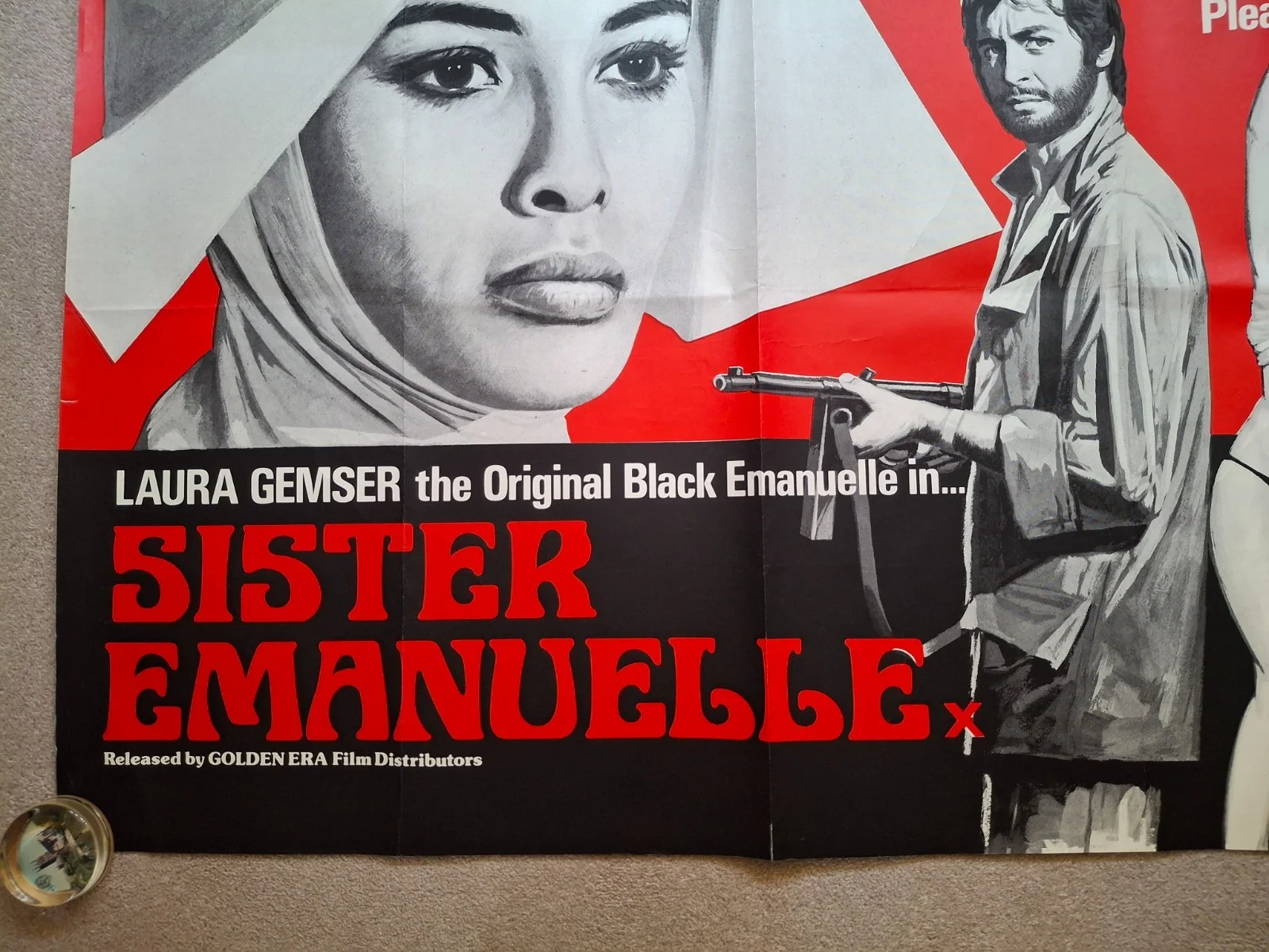 Sister Emanuelle Rare Original Film Cinema Movie Quad Poster 40 by 30 inches, изображение 5