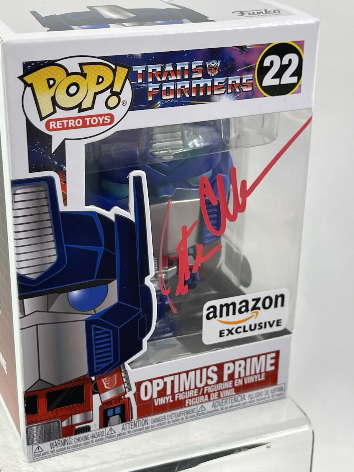 Peter Cullen — Peter Cullen Signed Optimus Prime Funko Pop #22 Beckett COA, image 2