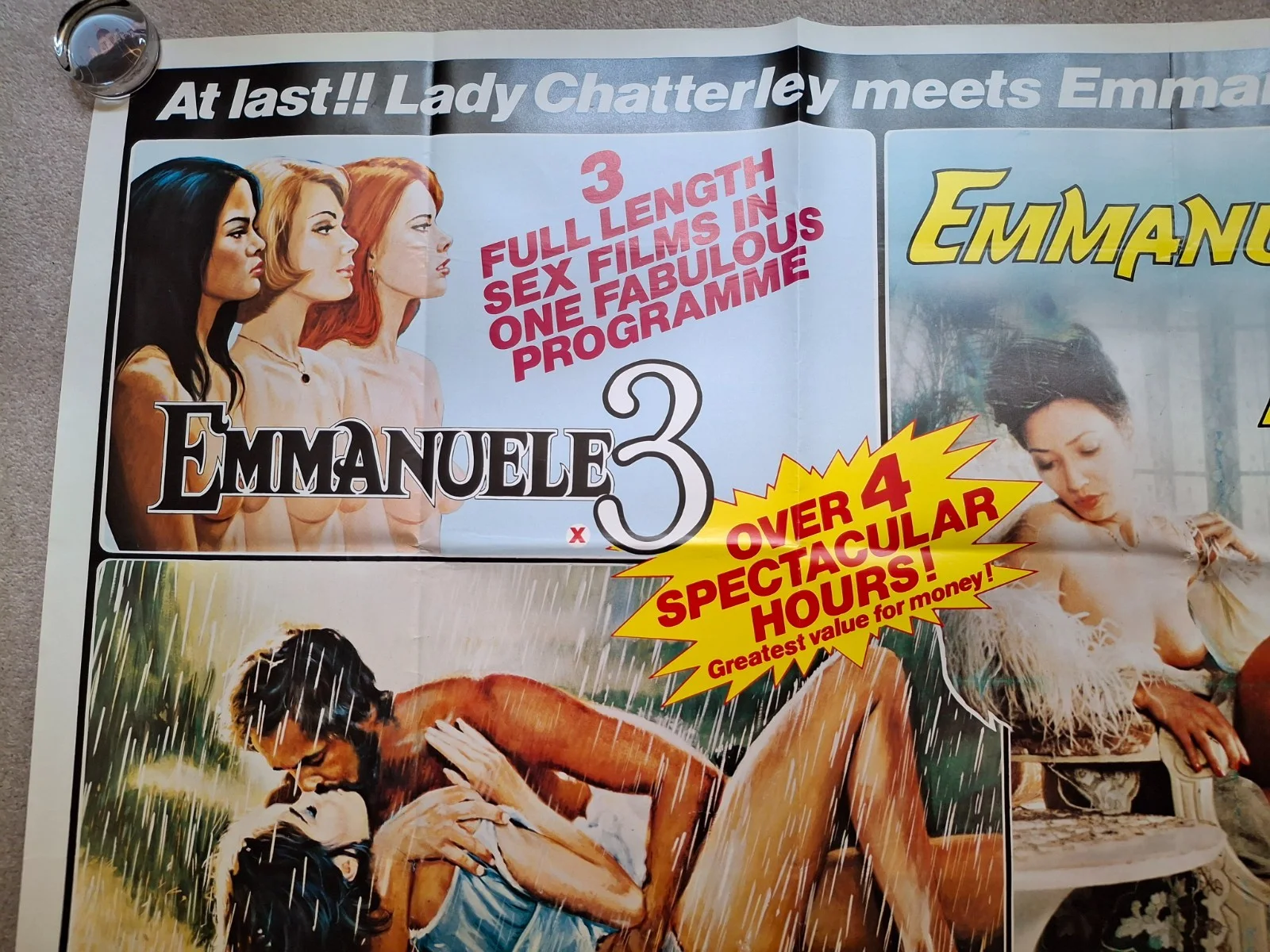 Emmanuele 3 / Emmanuelle in Tokyo / Young Lady Chatterley Original Film Poster, изображение 2