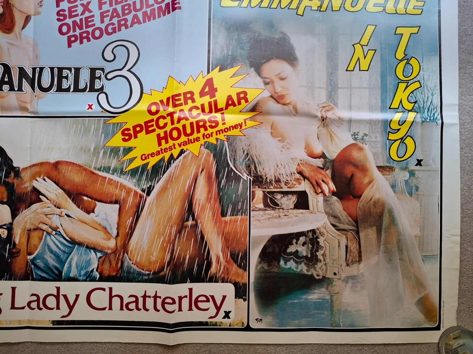 Emmanuele 3 / Emmanuelle in Tokyo / Young Lady Chatterley Original Film Poster, изображение 4