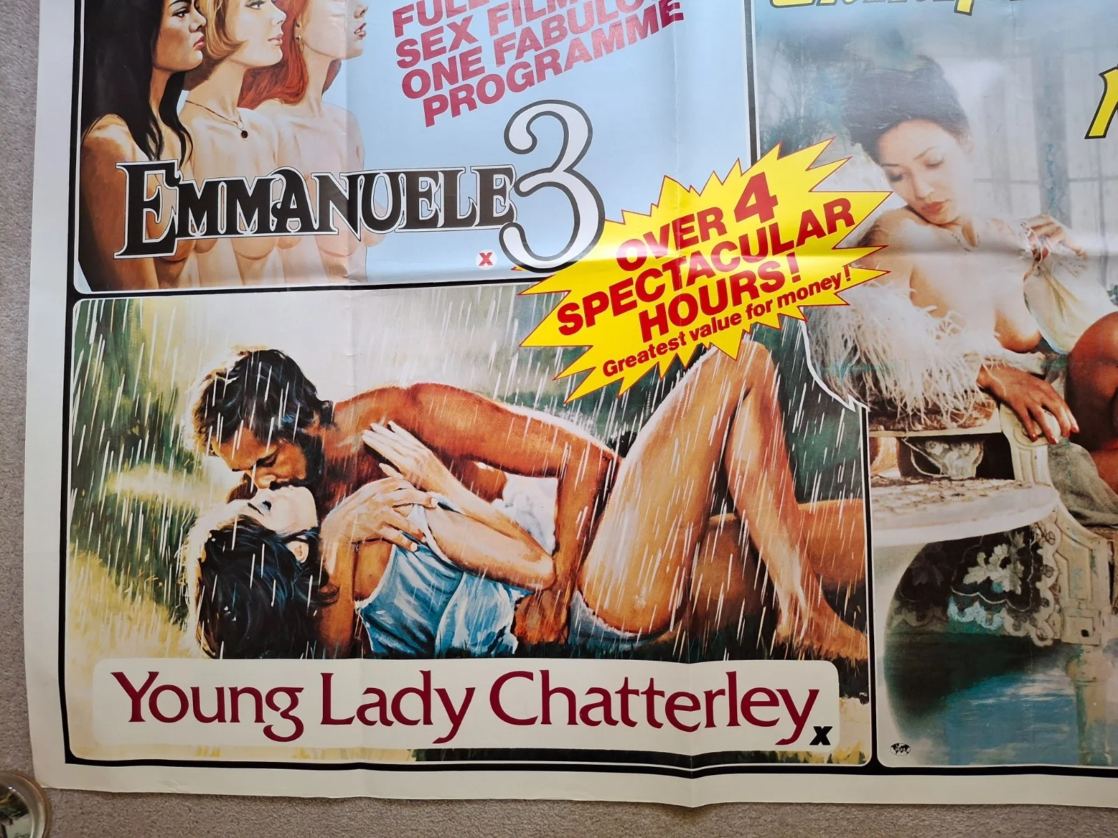Emmanuele 3 / Emmanuelle in Tokyo / Young Lady Chatterley Original Film Poster, изображение 5