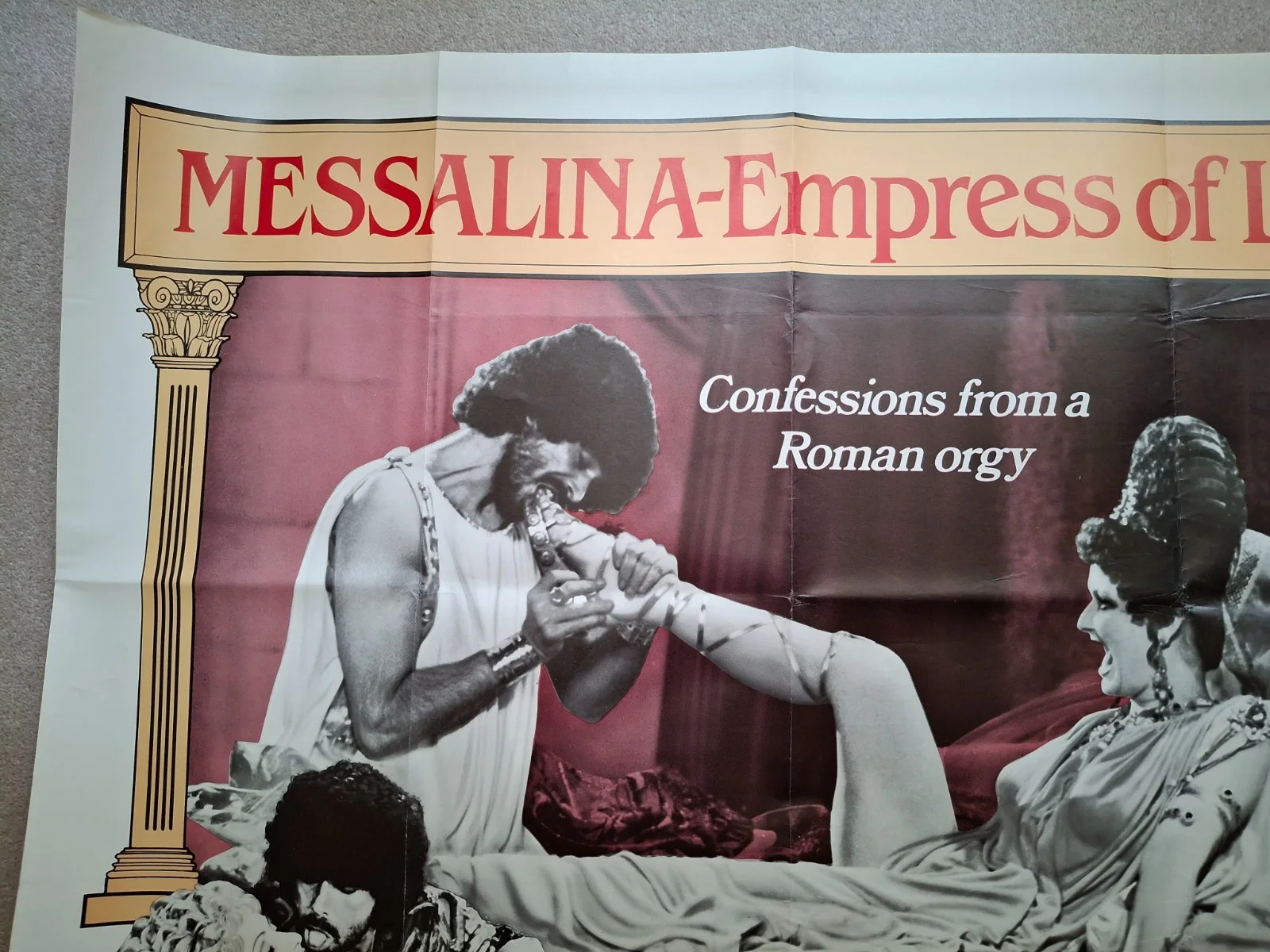 MESSALINA - Empress of Lust Rare Original Cinema Movie Film Quad Poster 40 x 30", изображение 2