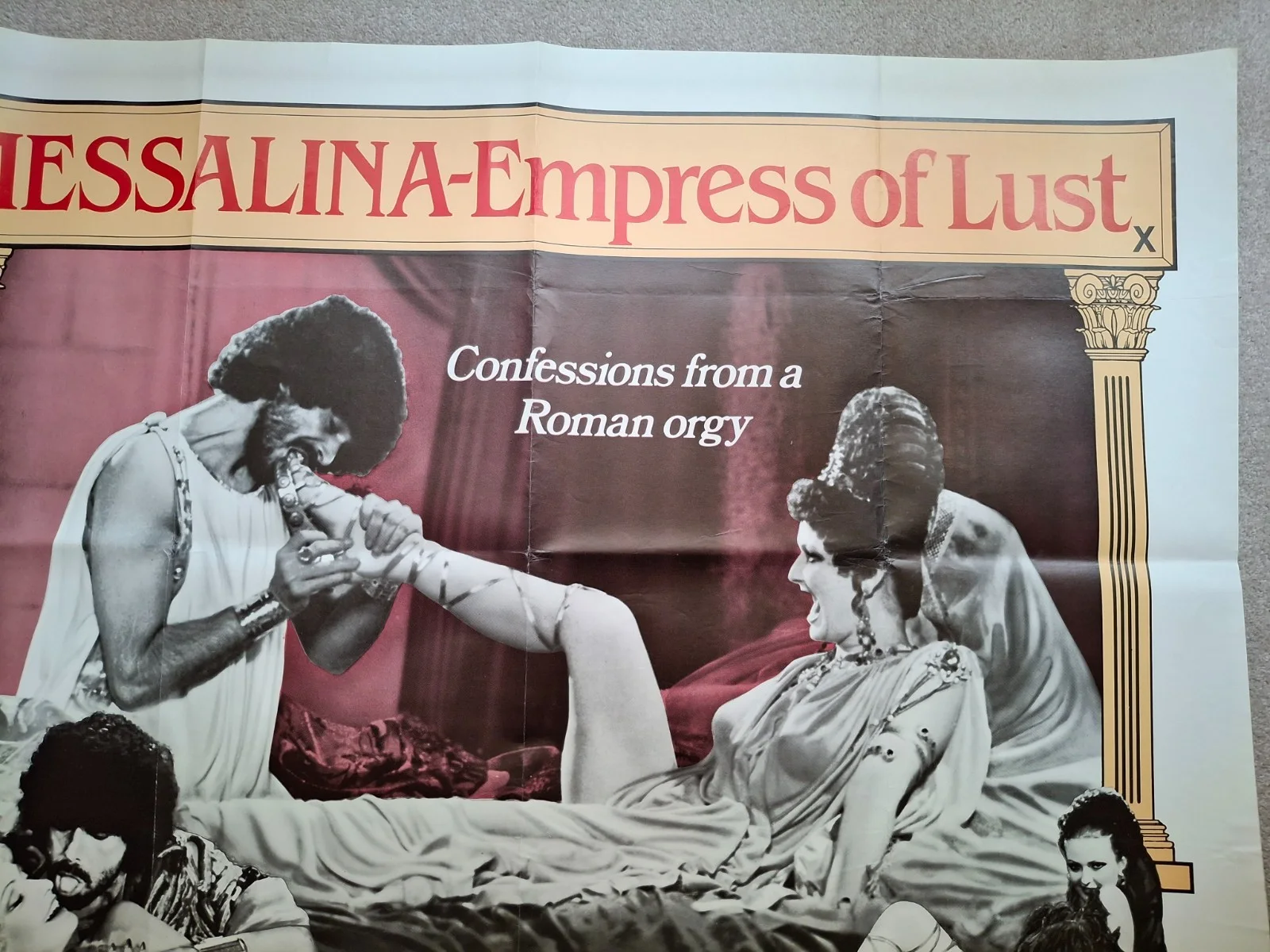 MESSALINA - Empress of Lust Rare Original Cinema Movie Film Quad Poster 40 x 30", изображение 3