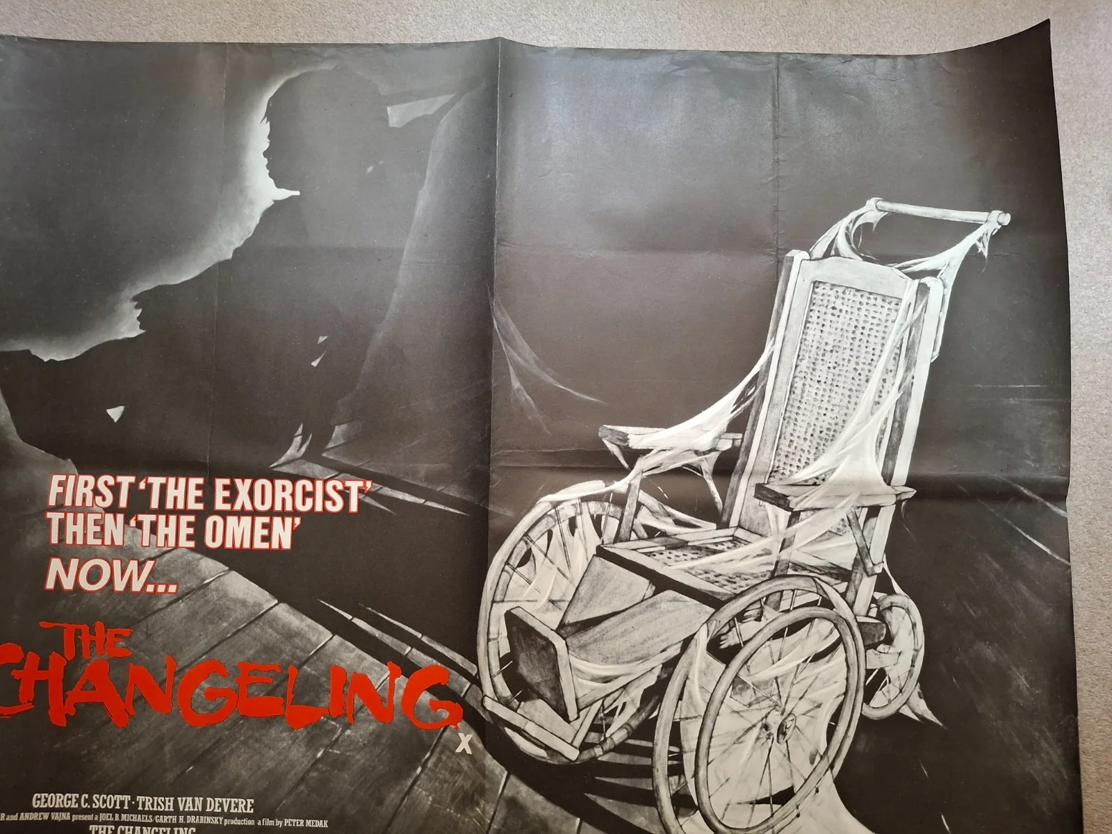 The Changeling Rare Original Cinema Movie Film Quad Poster 40 x 30", изображение 4