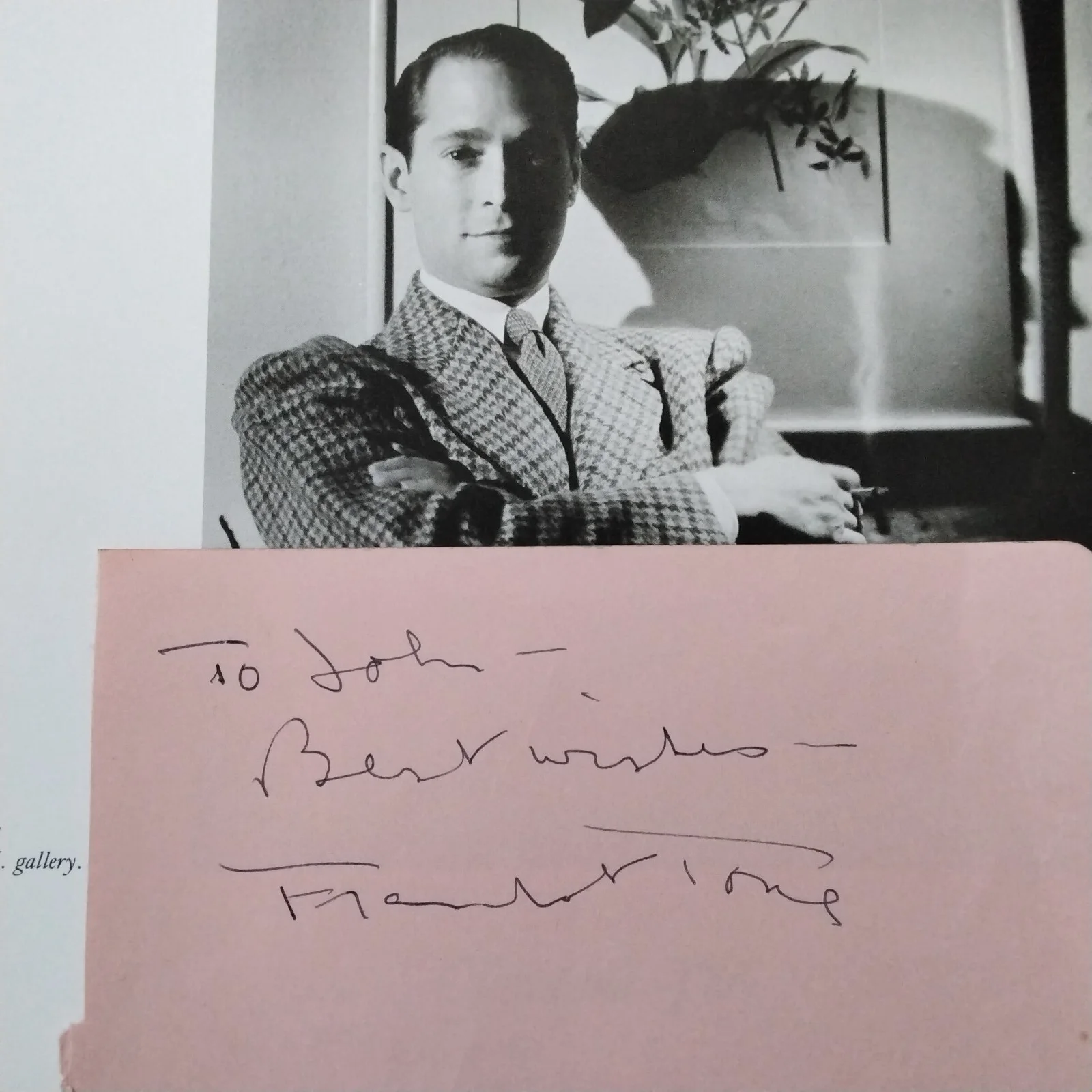Franchot Tone SIGNED Page Photo 30s MGM Movie Actor Crawford Davis Mutiny Bounty, изображение 2
