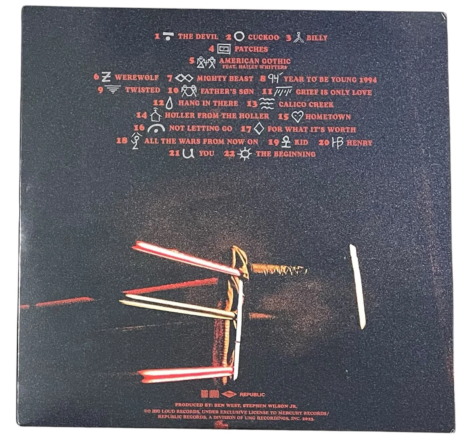 Stephen Wilson Jr Signed Autographed Son Of Dad 3 LP Vinyl Record, изображение 5