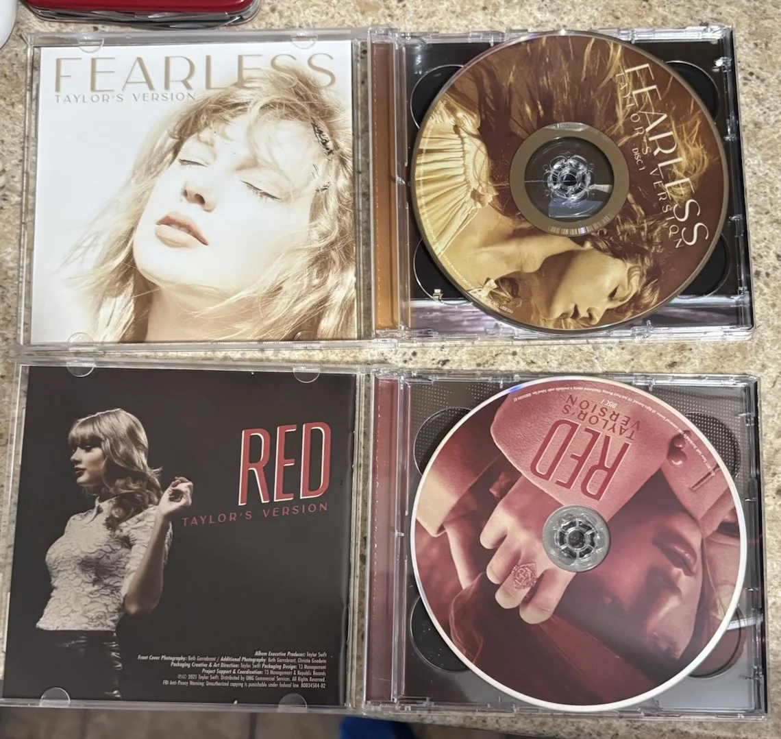 Signed Red (TV) and Fearless (TV) CD’s Autographed, image 2