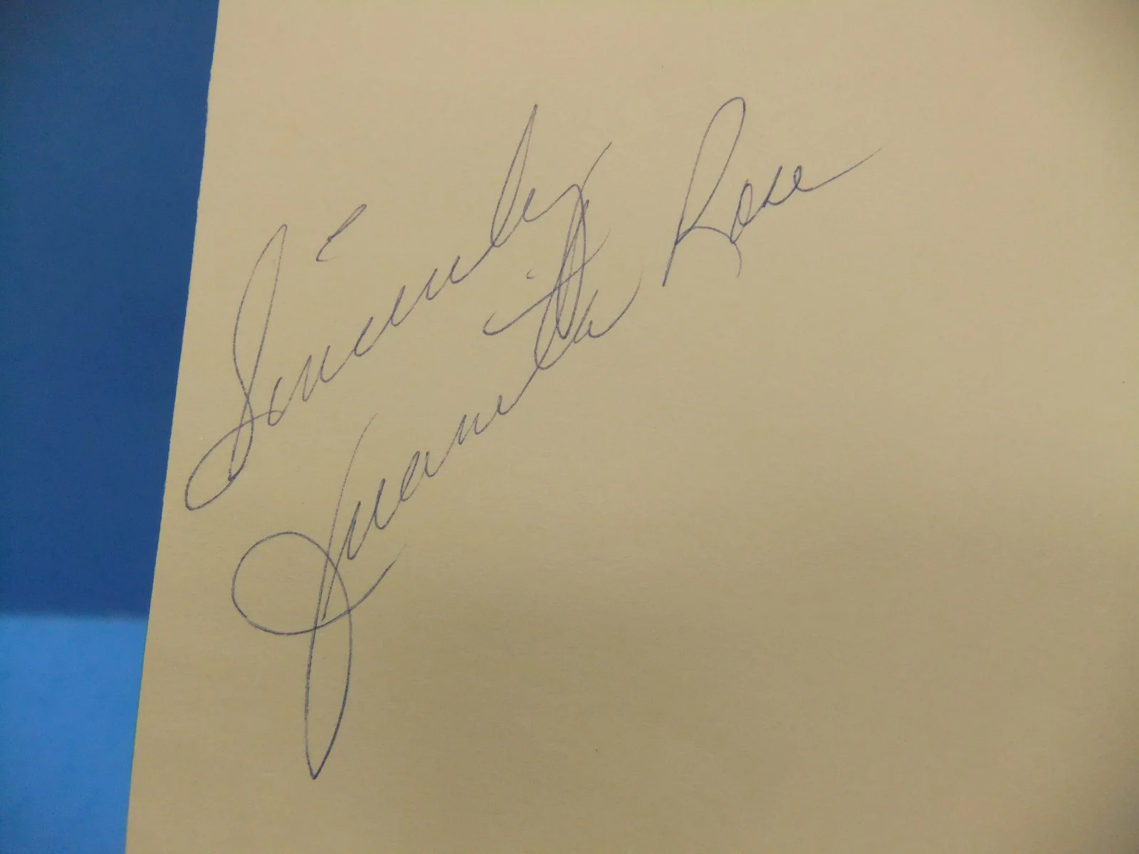 Foto firmada por Juanita Rose color 8x10 Honky Tonk Country autógrafo artista country, изображение 2