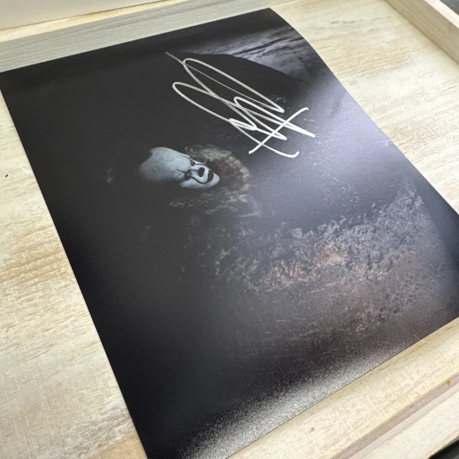 Bill Skarsgard — Bill Skarsgard Signed PENNYWISE: IT 8x10" Original Authentic Auto w/COA Hologram, image 3