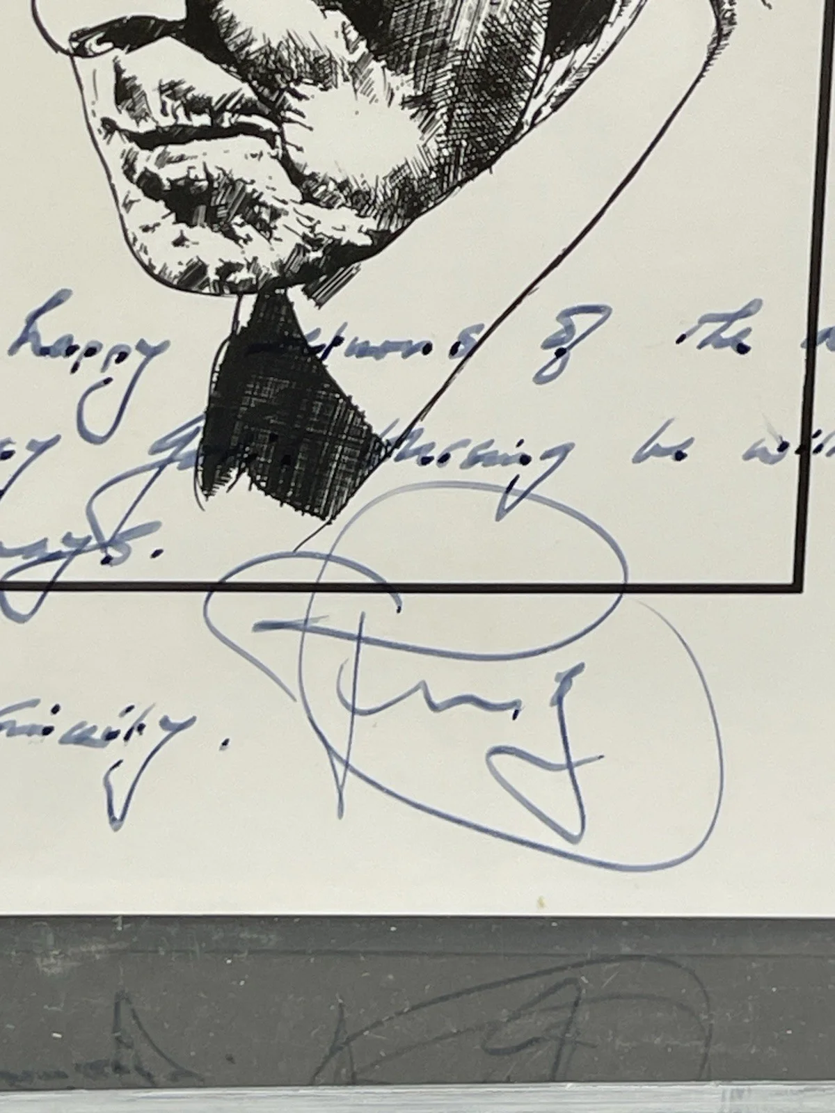 Peter Cushing — Peter Cushing Signed 4x6 postcard / Photo card Beckett Certified Star Wars, изображение 2