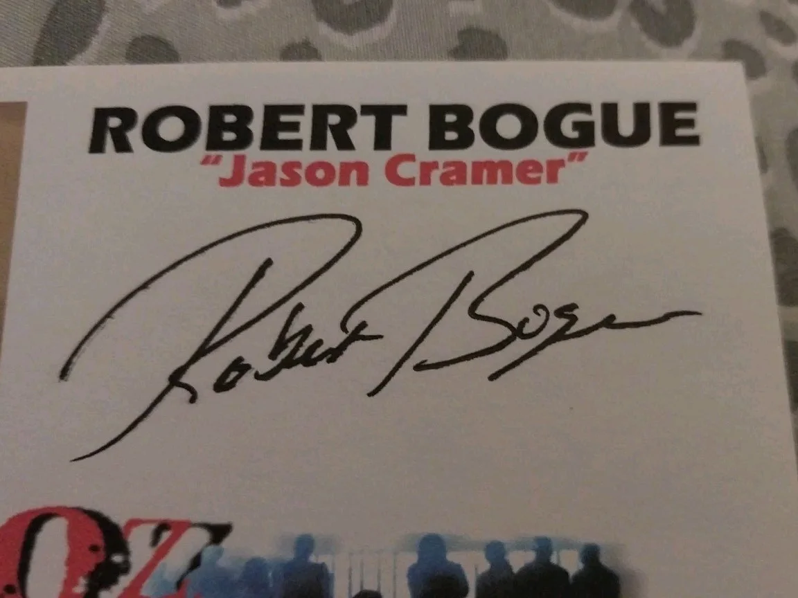Robert Bogue — Robert Bogue SIGNED AUTOGRAPHED CARD Guiding Light GTA V Actor HBO OZ Prison TV, изображение 2