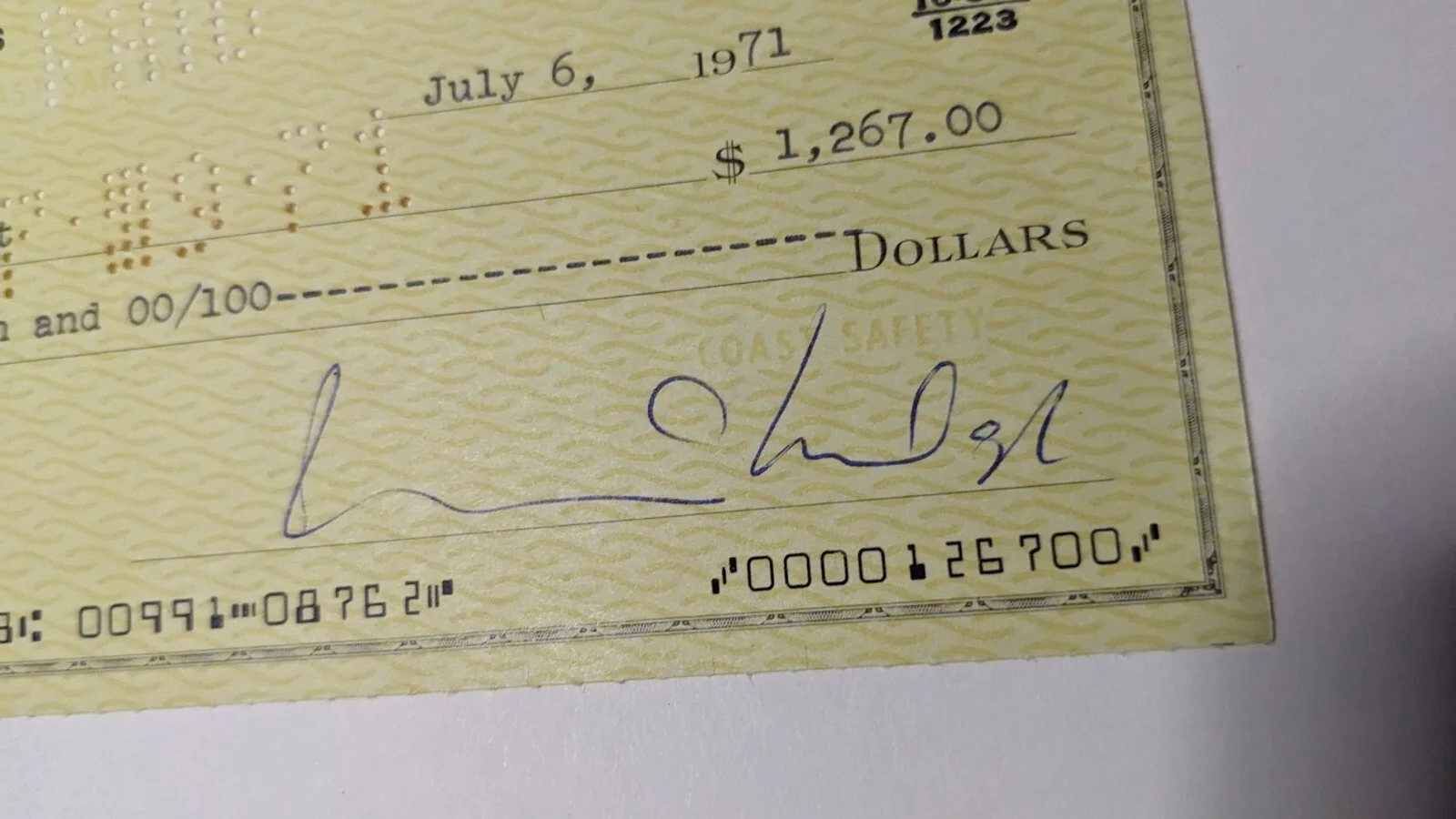 Walt Disney Autograph " BILL WALSH " Movie Producer Signature Mickey Mouse I11, изображение 2