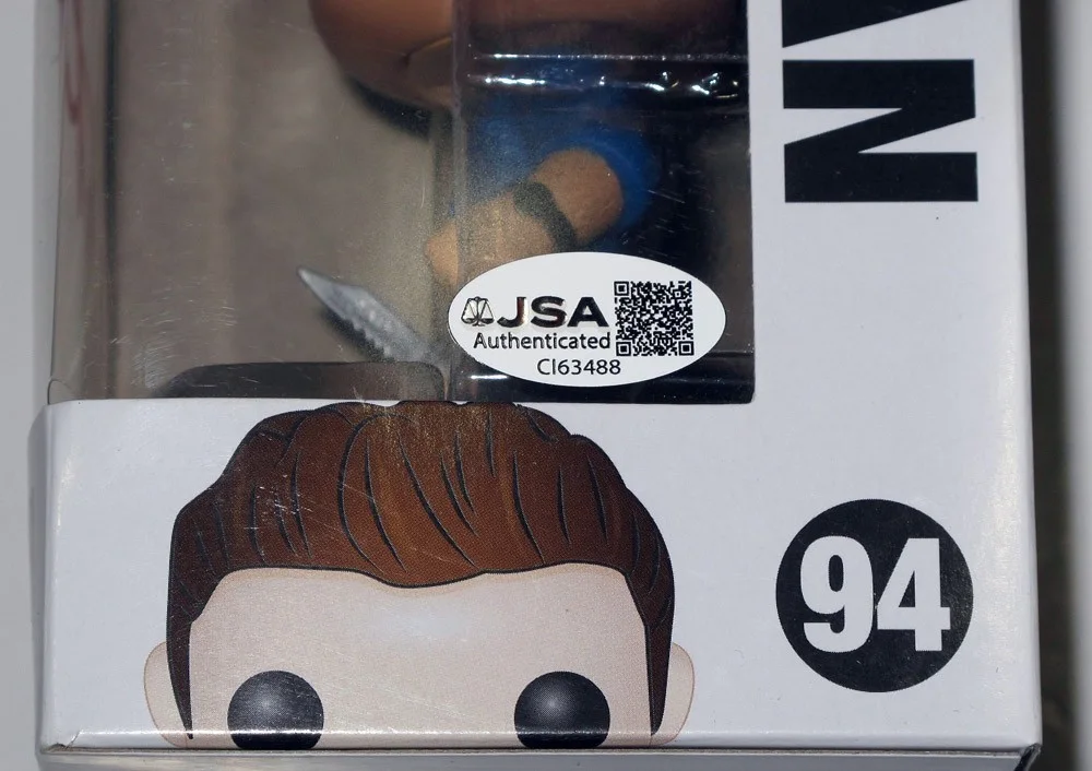 Jensen Ackles — Jensen Ackles signed SUPERNATURAL "DEAN" Funko Pop #94 EXACT PROOF Auto JSA COA, изображение 3
