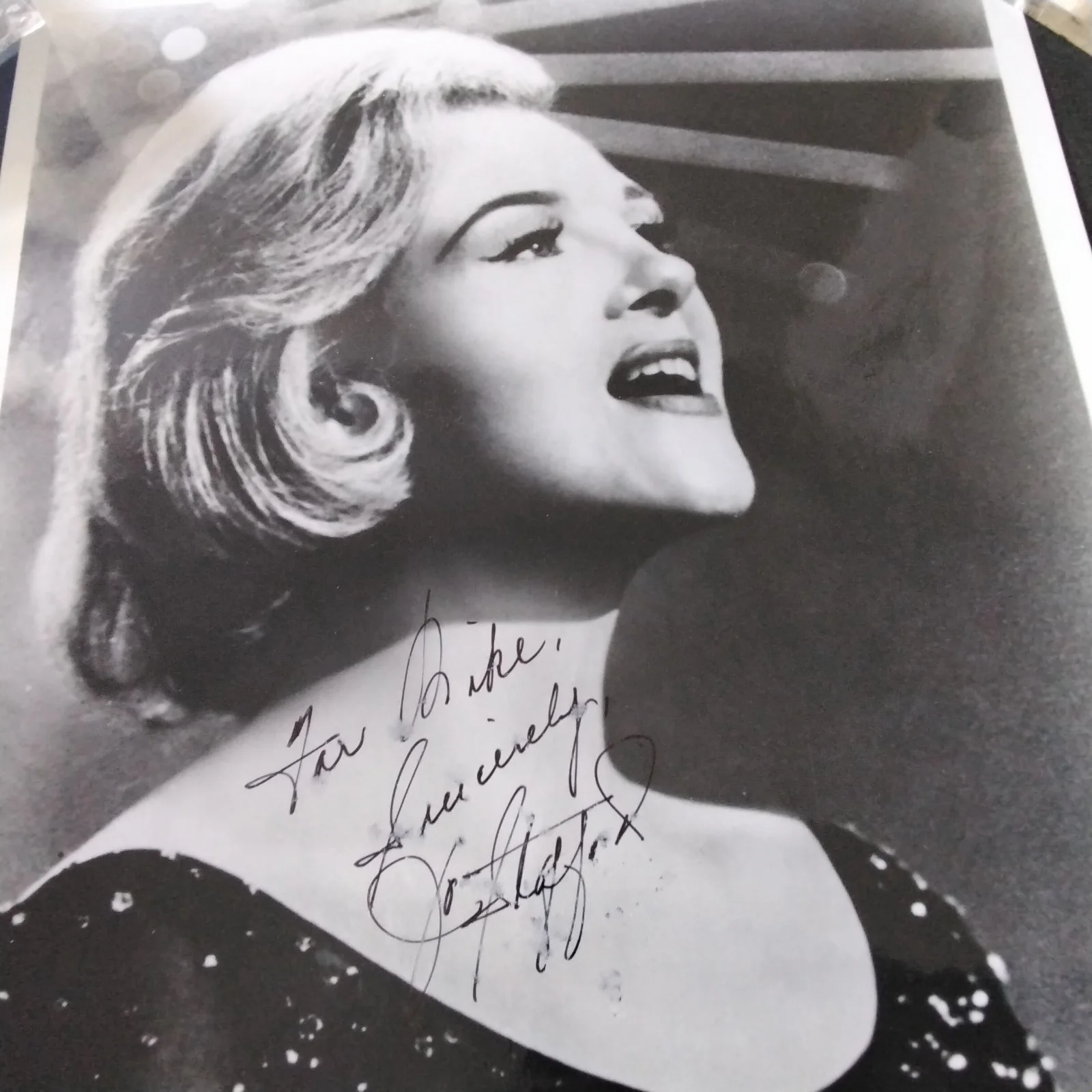 Jo Stafford SIGNED Photo 40s Singer U Belong To Me You'll Never Know Sinatra, изображение 3