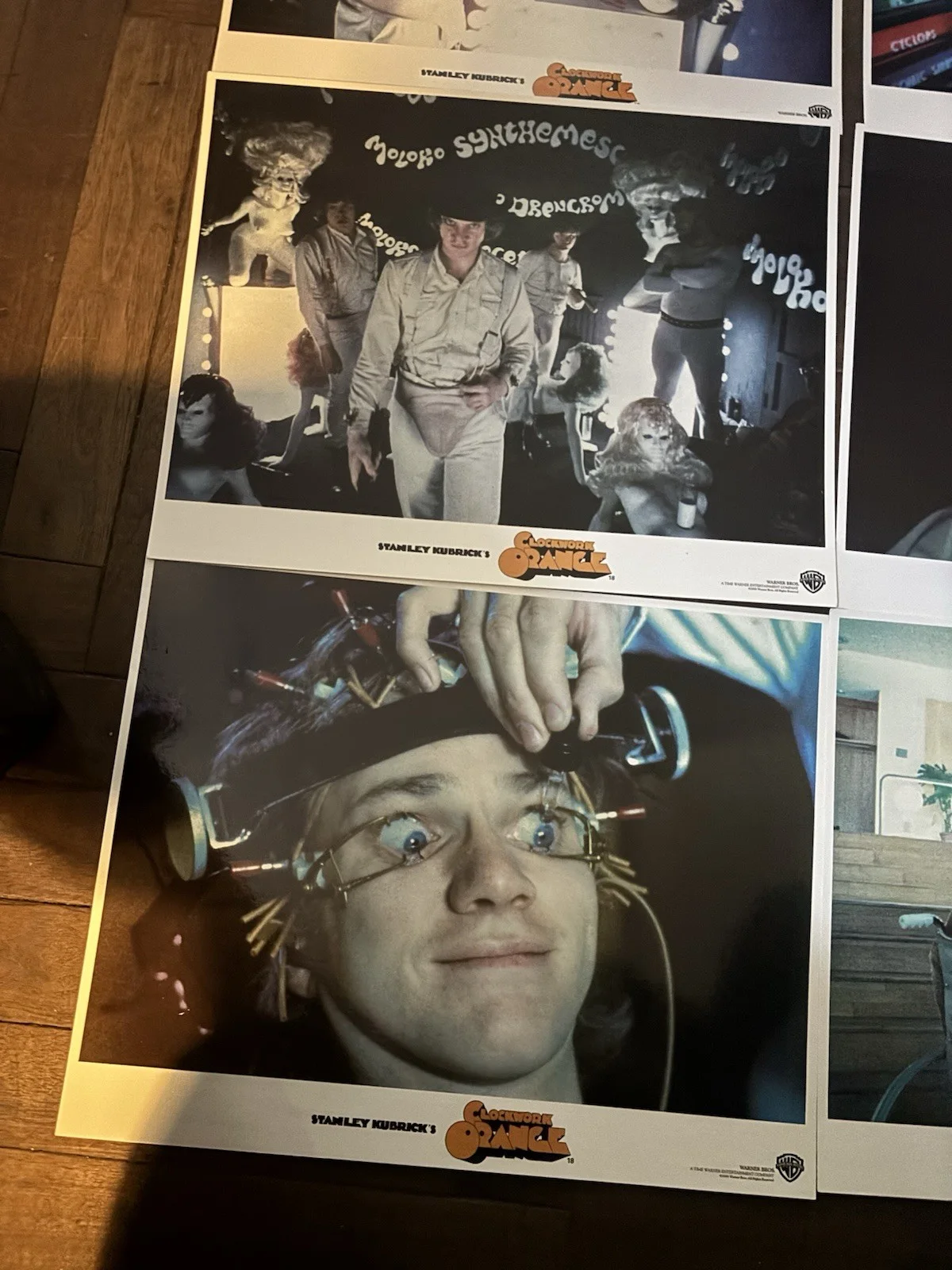 CLOCKWORK ORANGE LOBBY CARD SET X8 ( UK RERELEASE 2000 ) ORIGINAL, изображение 2