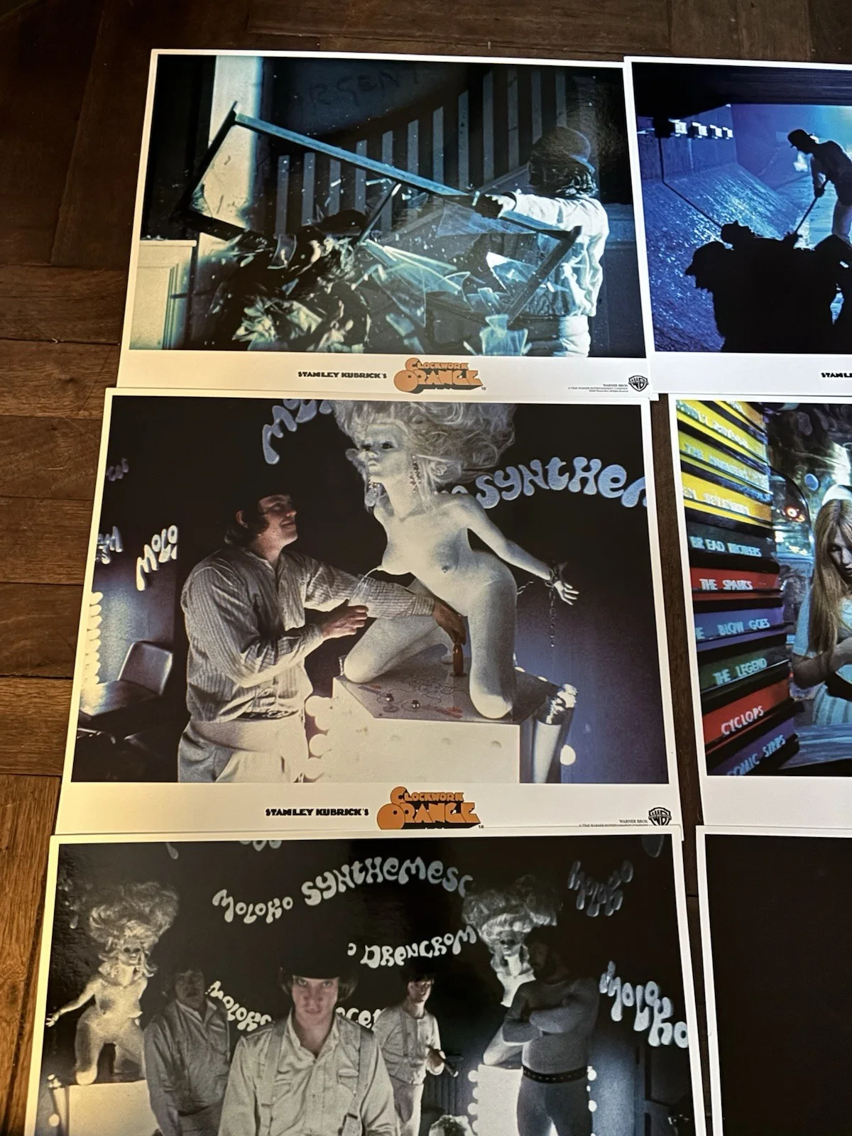 CLOCKWORK ORANGE LOBBY CARD SET X8 ( UK RERELEASE 2000 ) ORIGINAL, изображение 5