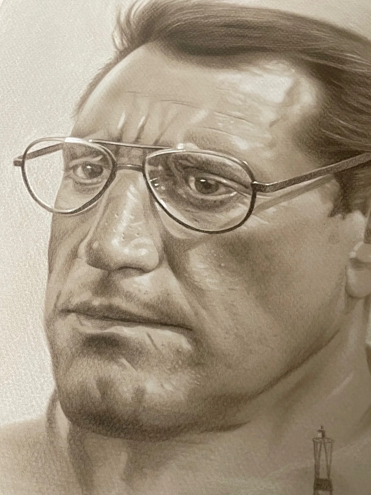 Jaws original, Pastel, Barrie Jones, Jaws Art, Jaws Painting, изображение 2