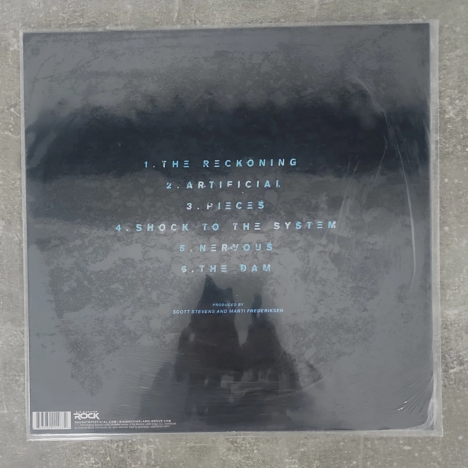 Daughtry Shock to the System Part One Original 500 copies Signed light blue lp, image 2