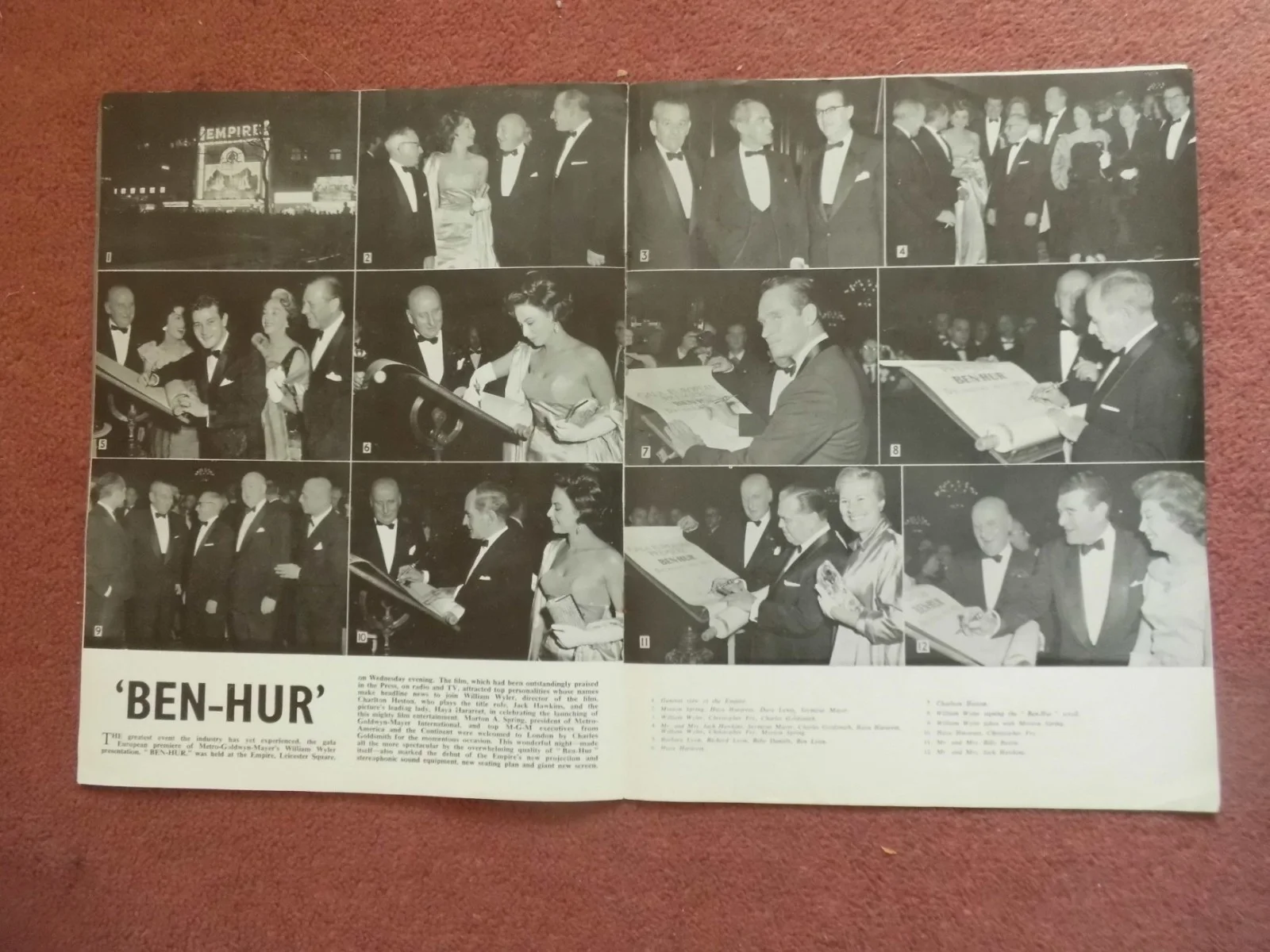 ANTHONY PERKINS, GREGORY PECK in 1959 in UK trade mag DAILY CINEMA, изображение 3