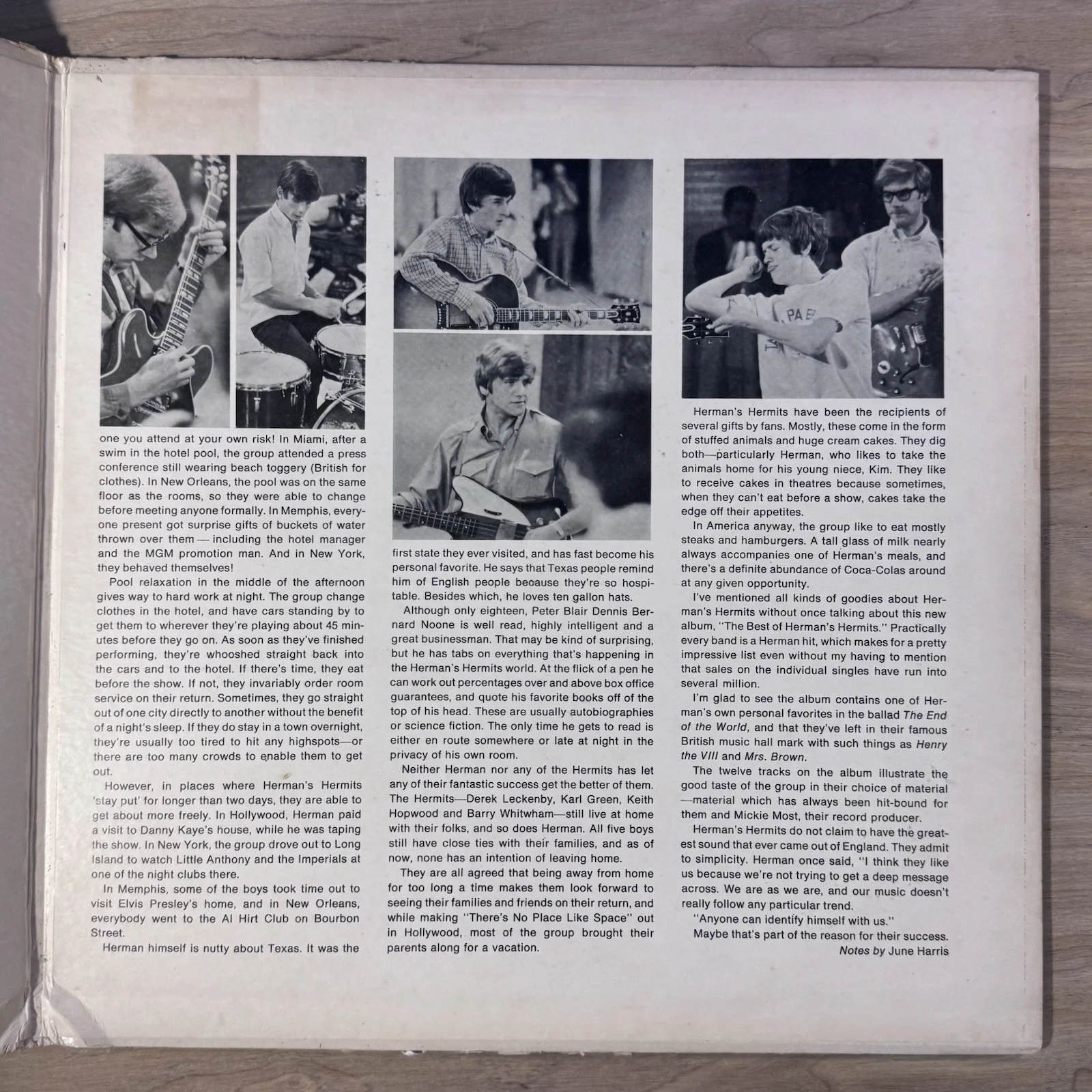 HERMANS HERMITS Best of / Gatefold Record LP E4315 AUTOGRAPHED / VG/G, image 5