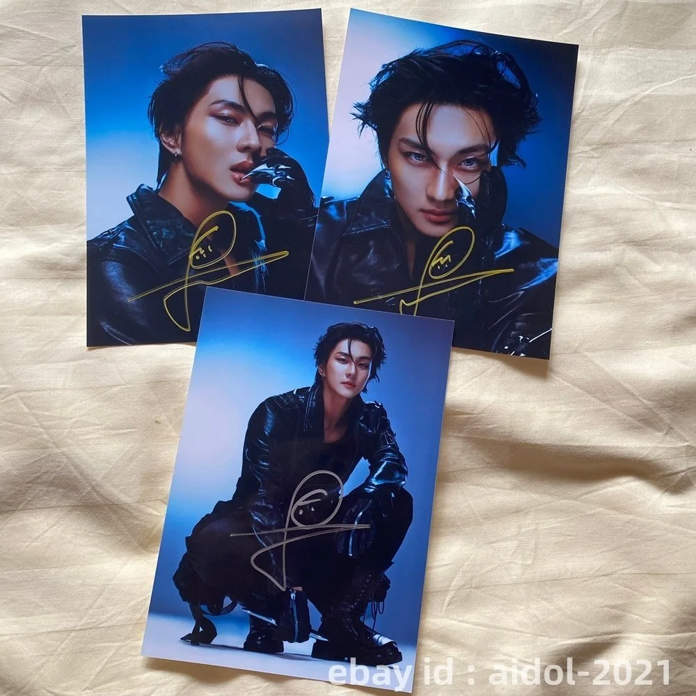 ENHYPEN Jungwon Autographed Photo THE SIN VANISH Still Knife K-POP 4*6 2026, image 2