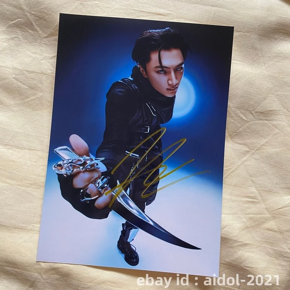 ENHYPEN JAY Autographed Photo THE SIN VANISH Still Knife K-POP 4*6 2026, изображение 3