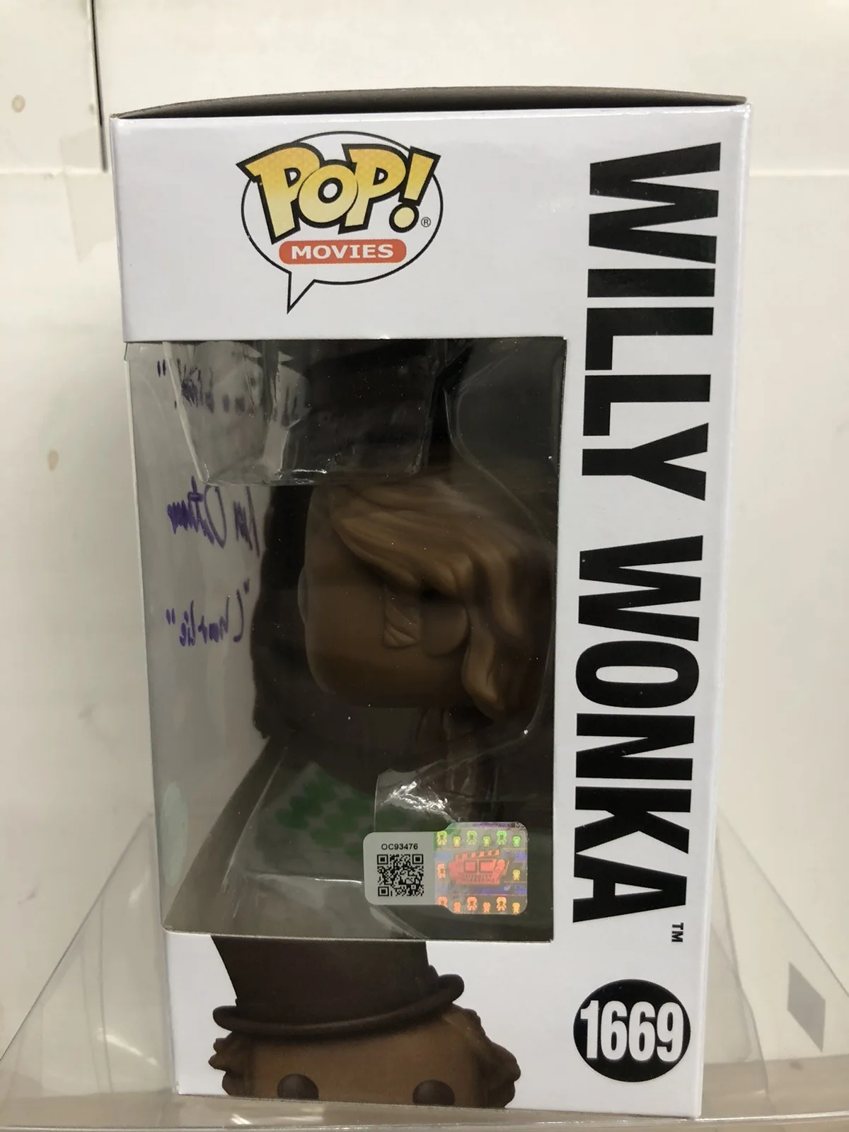 Peter Ostrum — Peter Ostrum Signed Autograph Funko Pop #1669 Charlie Bucket Willy Wonka CoA, image 2