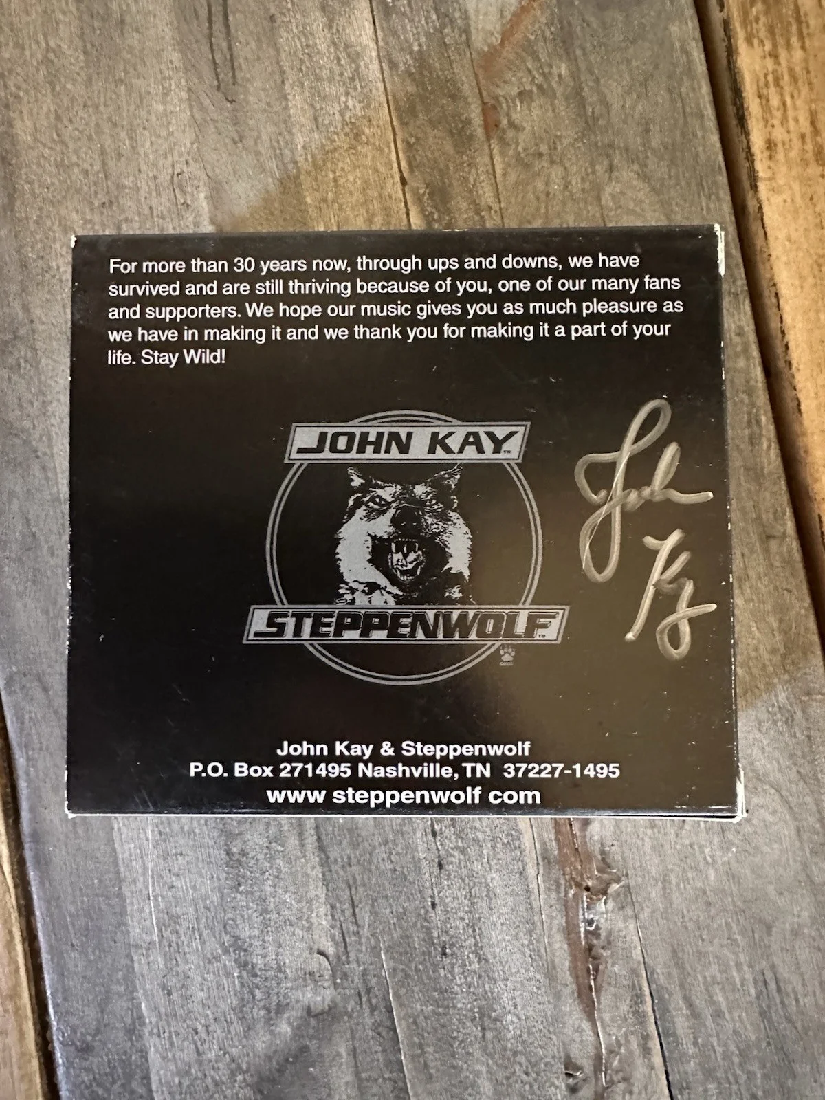 John Kay autographed cd box 4 cds monster 7 steppenwolf at your birthday party, изображение 2