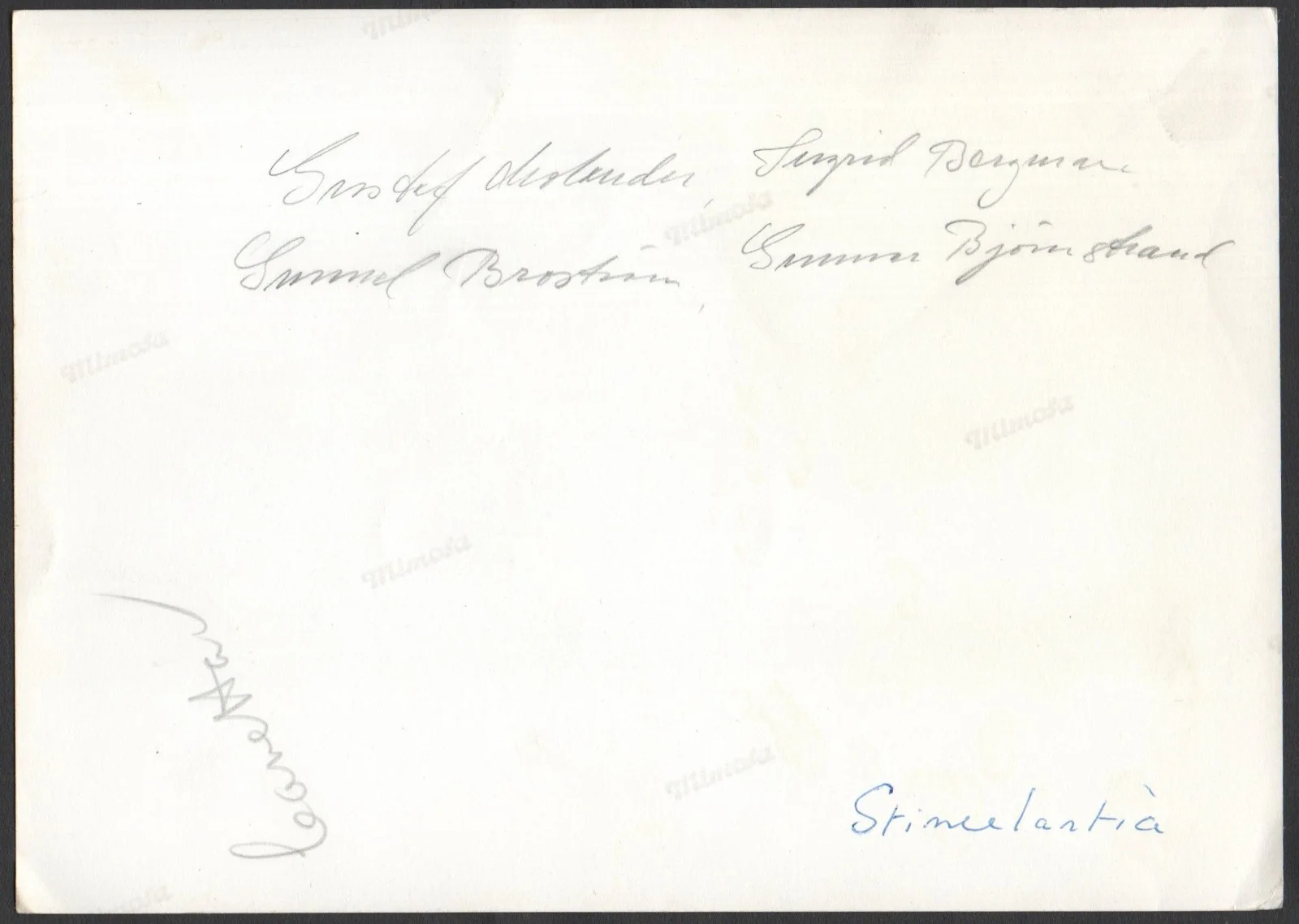 STIMULANTIA 1967 Gustaf Molander Ingrid Bergman Gunnar Bjornstrand 7x5 STILL, изображение 2