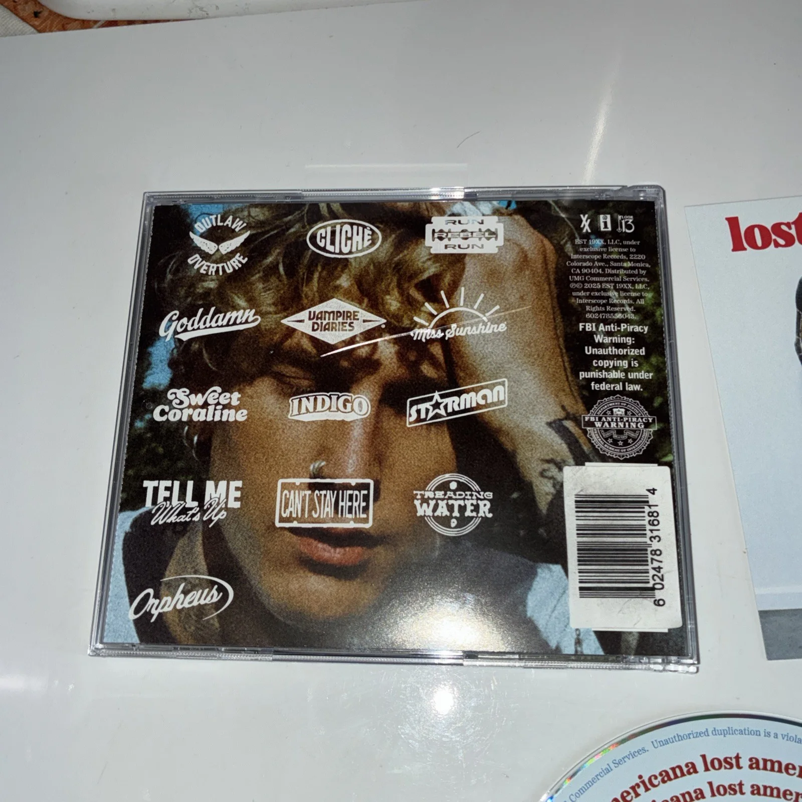 Machine Gun Kelly MGK Lost Americana Exclusive CD With SIGNED insert! In Hand!!, image 2