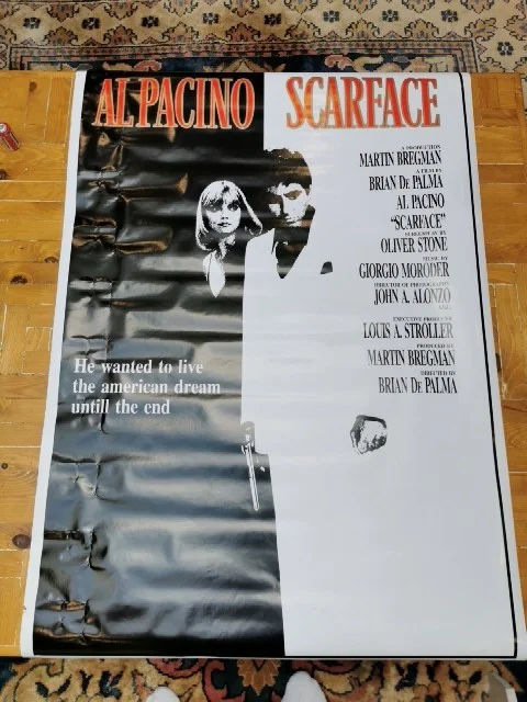Al Pacino Scarface Film Poster I.G.E Roma, изображение 2