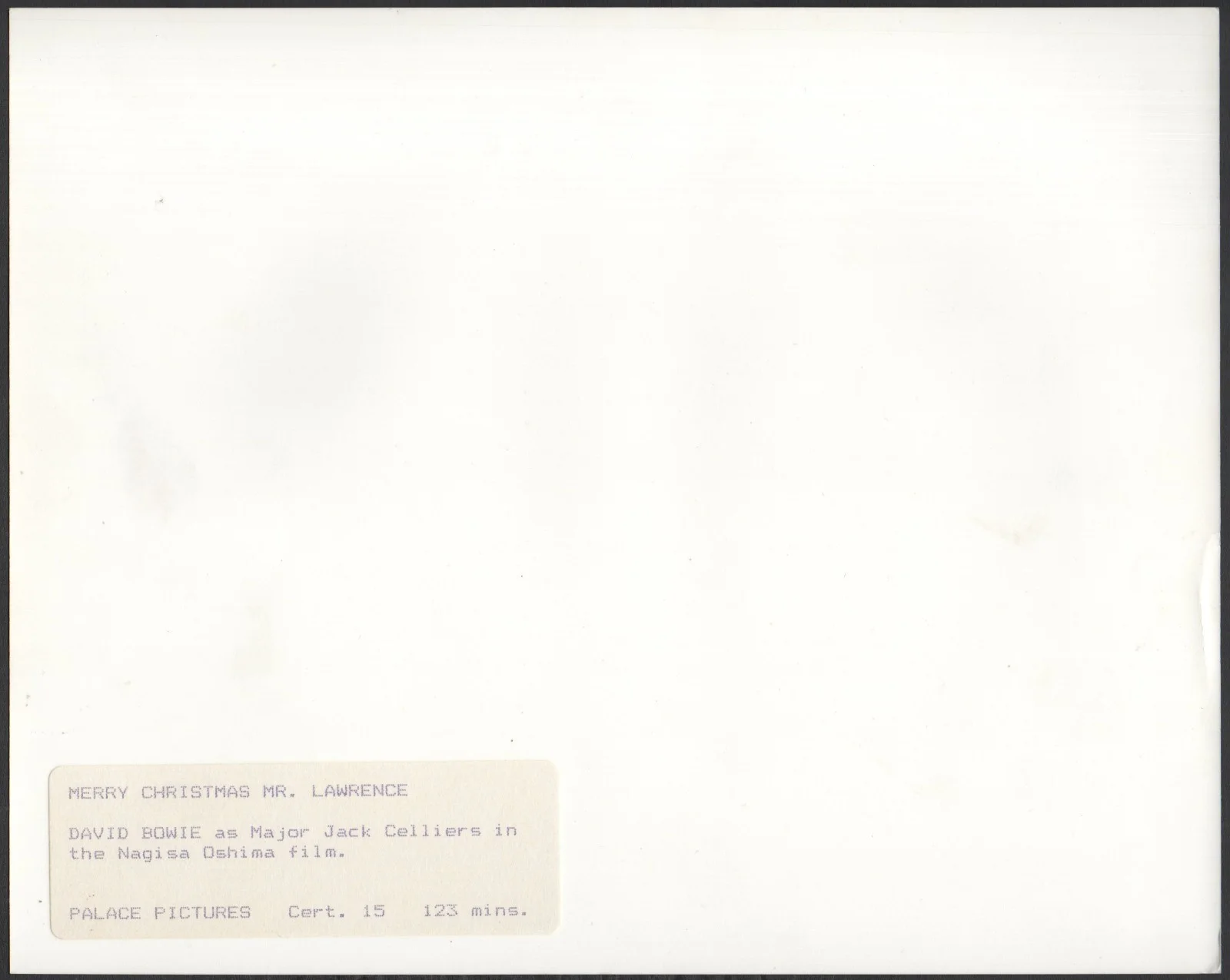 MERRY CHRISTMAS MR. LAWRENCE 1983 David Bowie, Tom Conti 4 10x8 STILLS, изображение 4