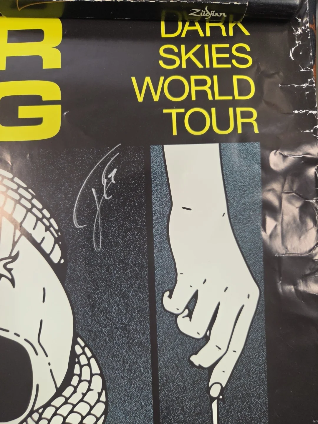 FIT FOR A KING Autographed / SIGNED (x4) Dark Skies World Tour POSTER, image 3