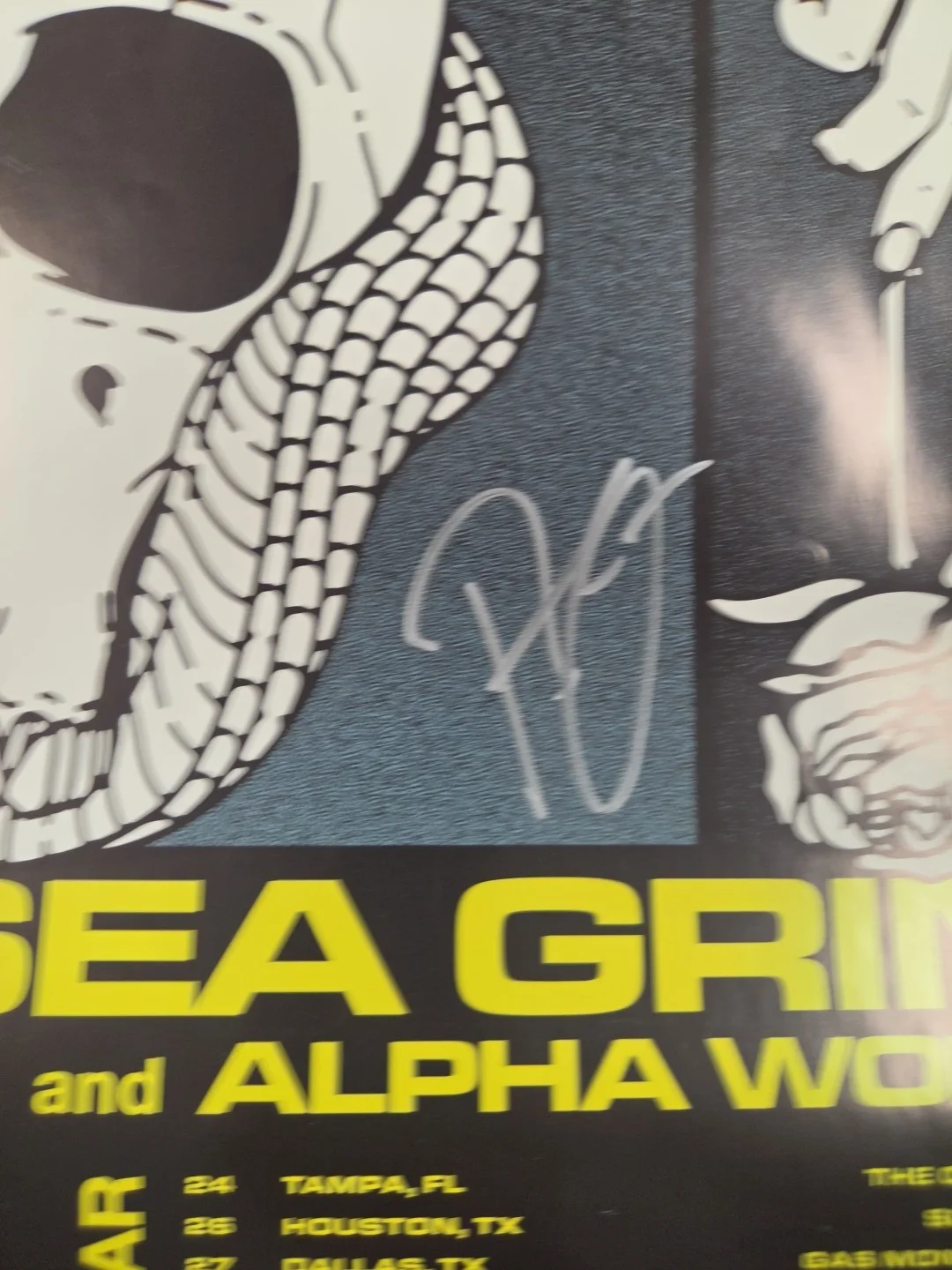 FIT FOR A KING Autographed / SIGNED (x4) Dark Skies World Tour POSTER, image 4