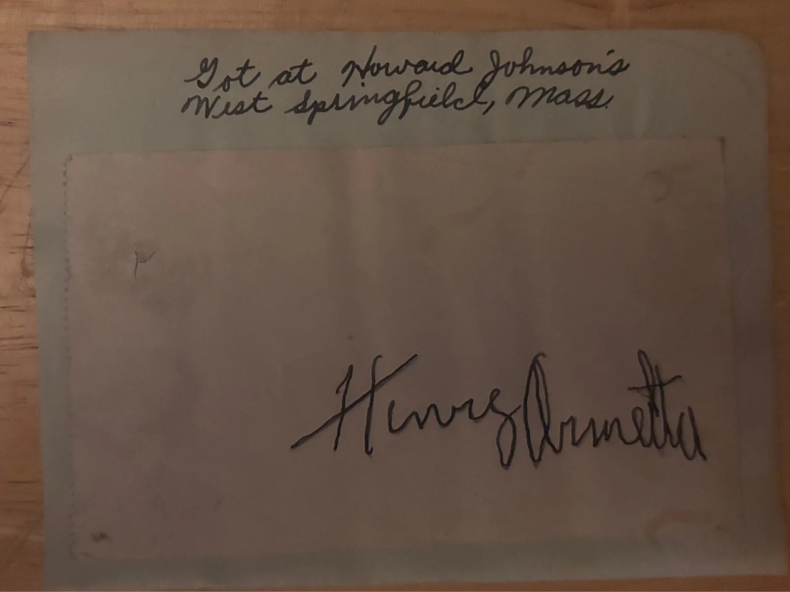 Henry Armetta — Henry Armetta Actor D. 1945 - signed album page 150+ movie roles