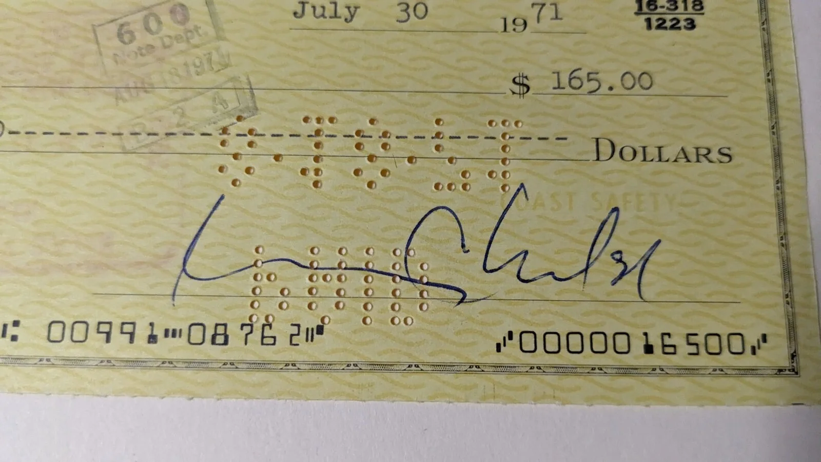 Walt Disney Autograph " BILL WALSH " Movie Producer Signature Mickey Mouse I11, изображение 2