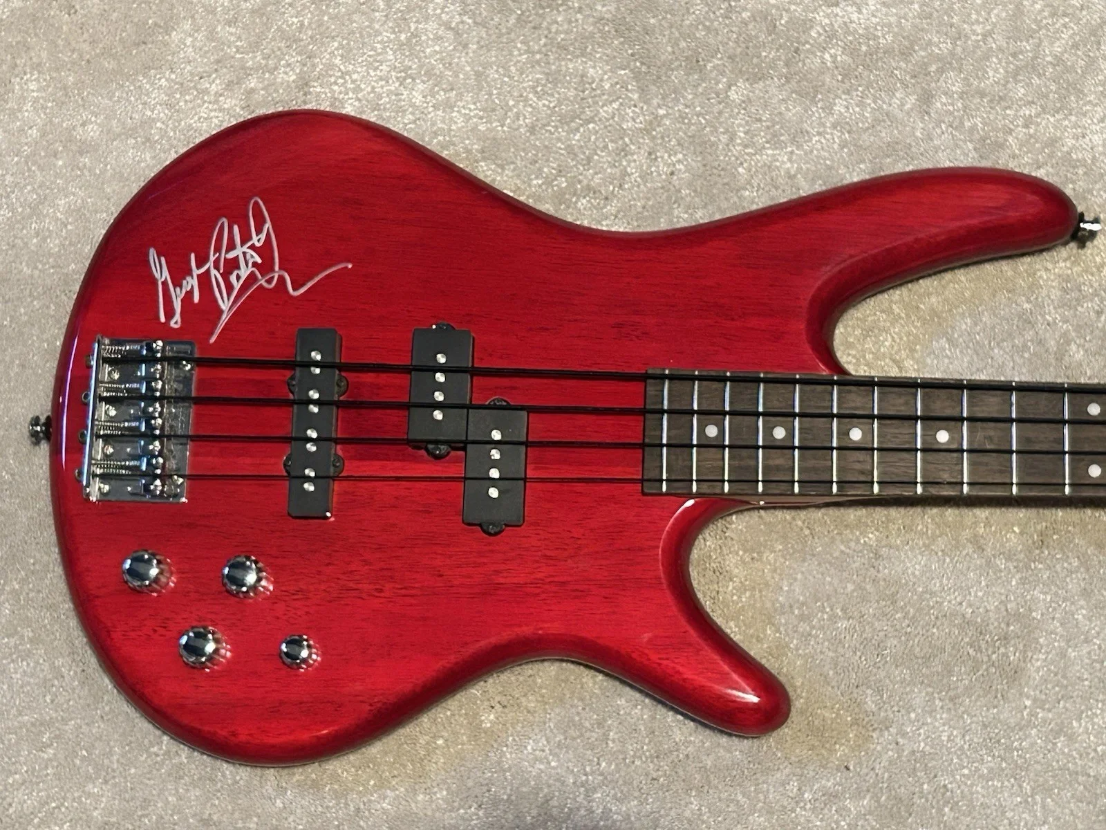 George Porter Jr. Signed Bass Guitar Autographed Meters, image 2