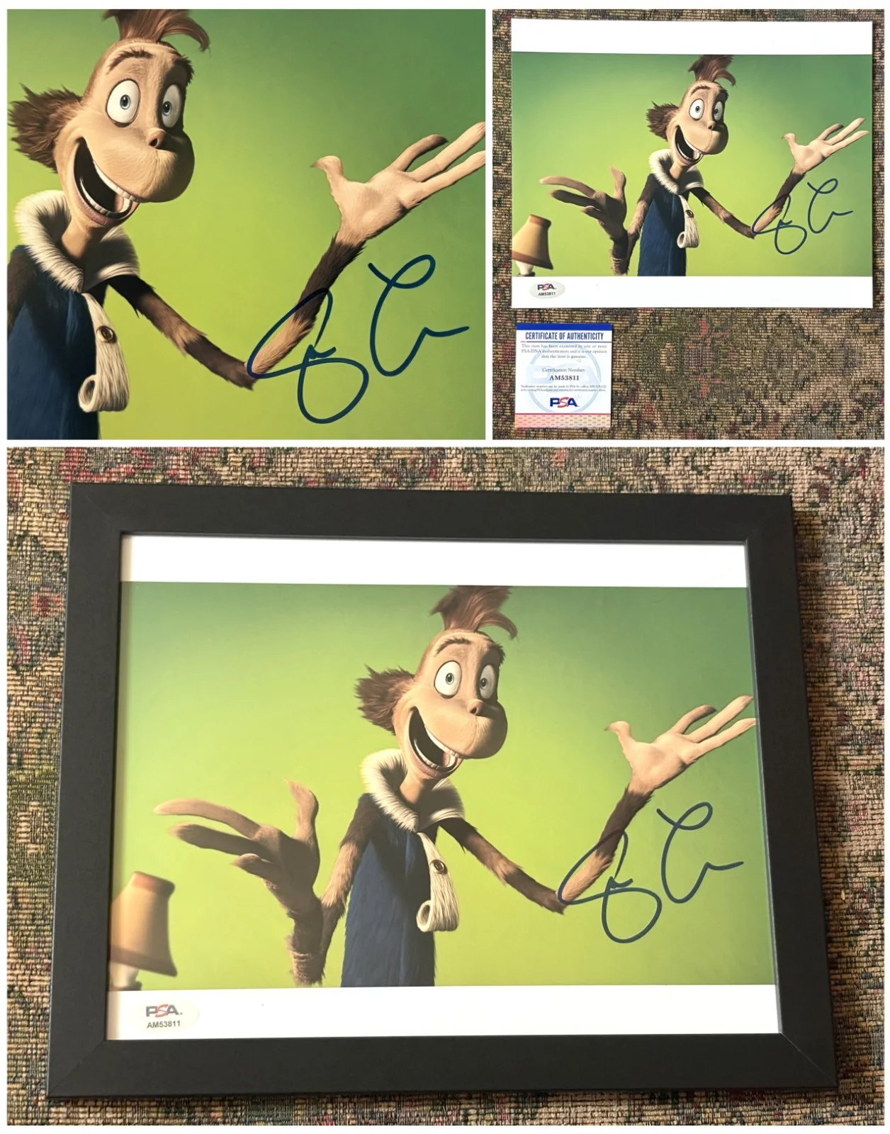 Steve Carell — SIGNED Stevel Carell 8x10 Photo PSA COA Mayor of Whoville Dr. Seuss Horton Film