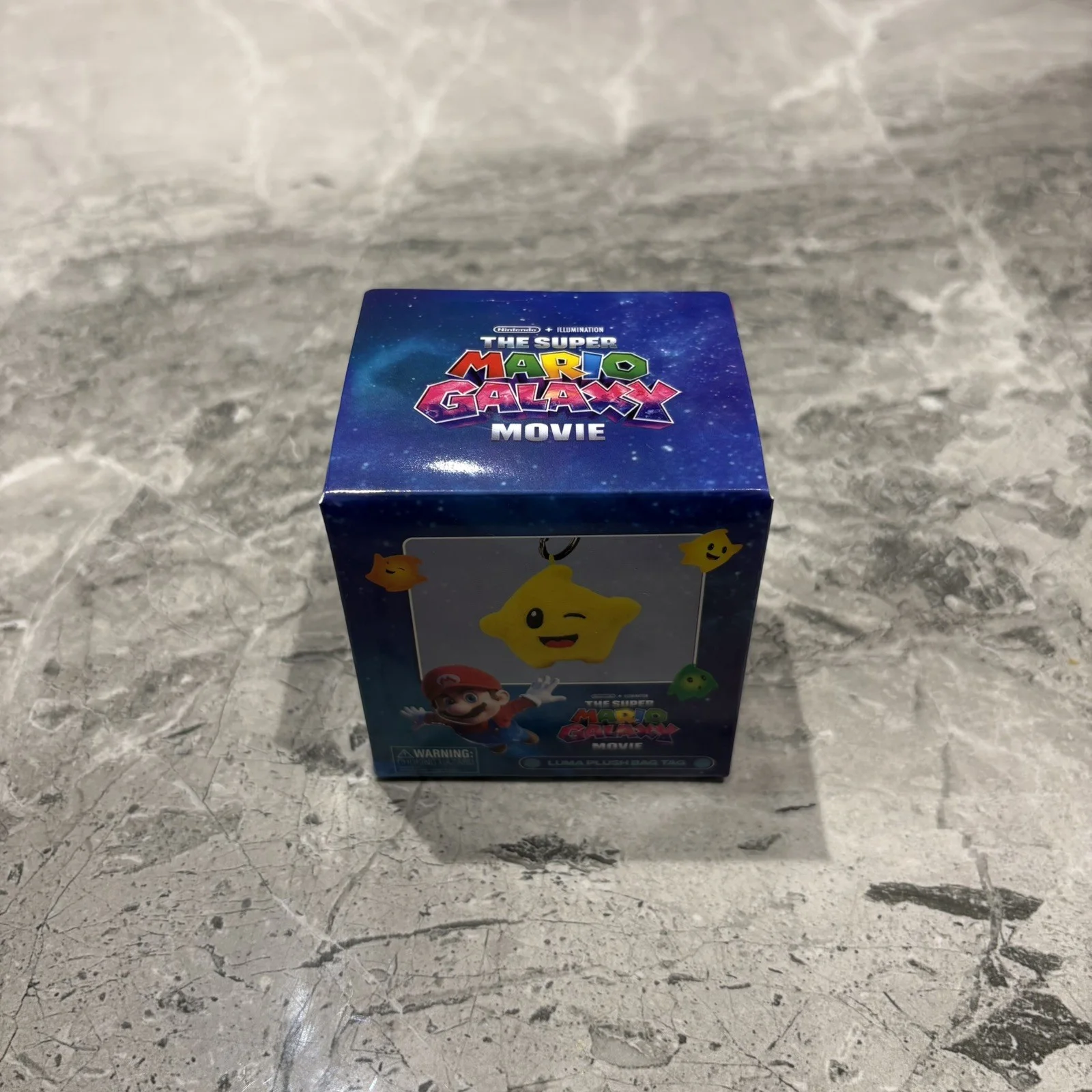 Super Mario Galaxy WHITE Luma Key Chain Blind Box CHASE - RARE! WITH CUP!, image 3
